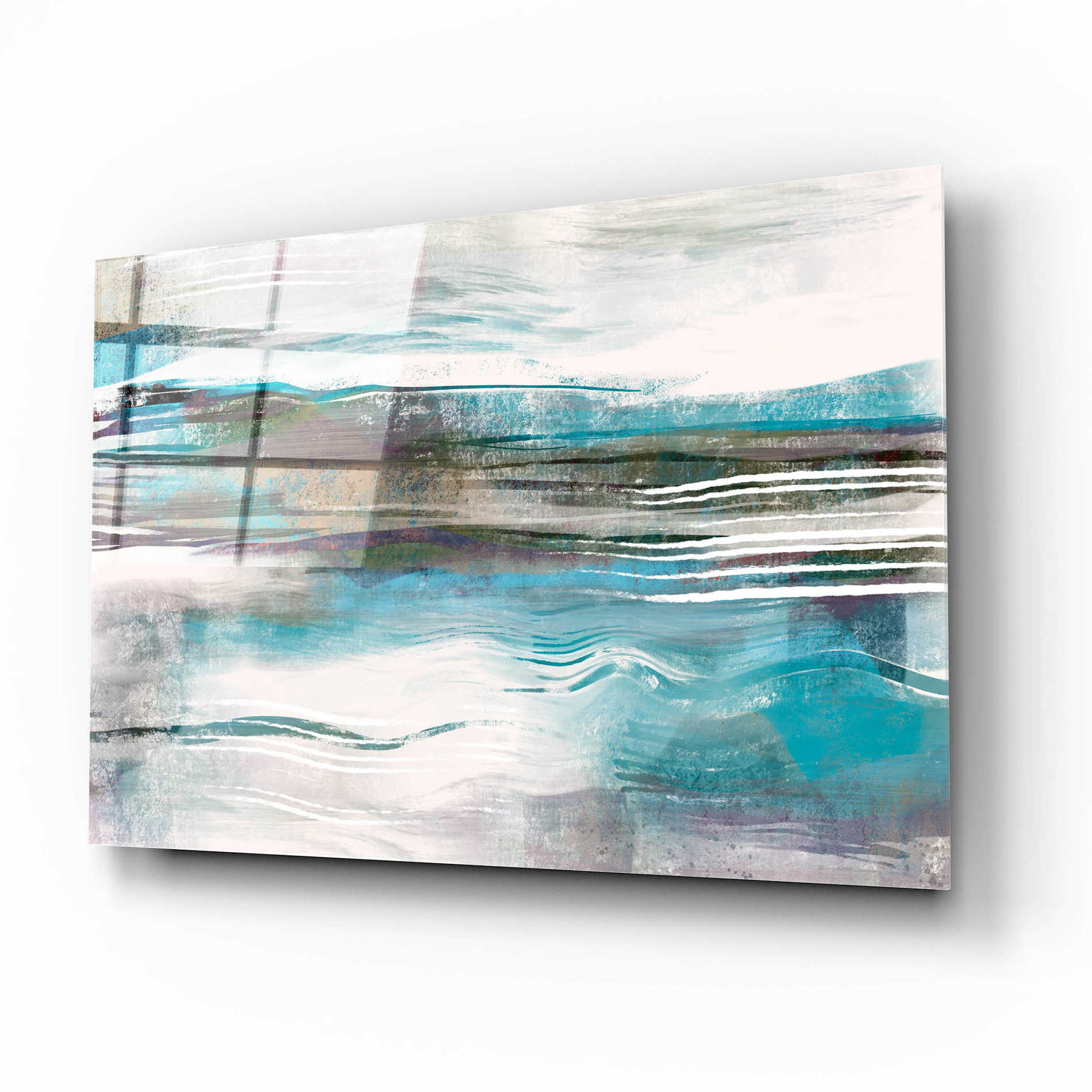 Epic Art 'Whispering Tide' by Delores Naskrent Acrylic Glass Wall Art,16x12