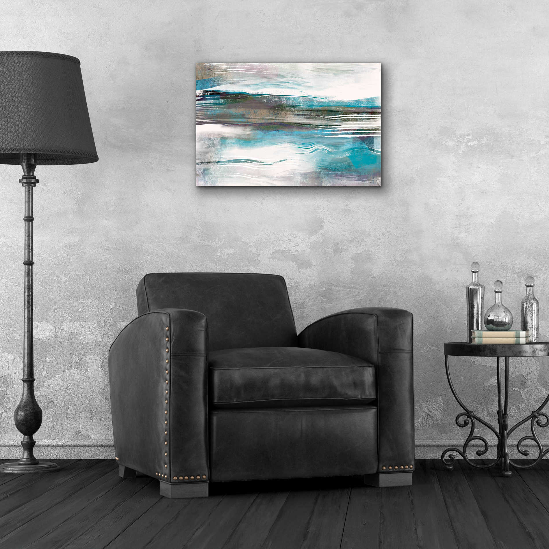 Epic Art 'Whispering Tide' by Delores Naskrent Acrylic Glass Wall Art,24x16