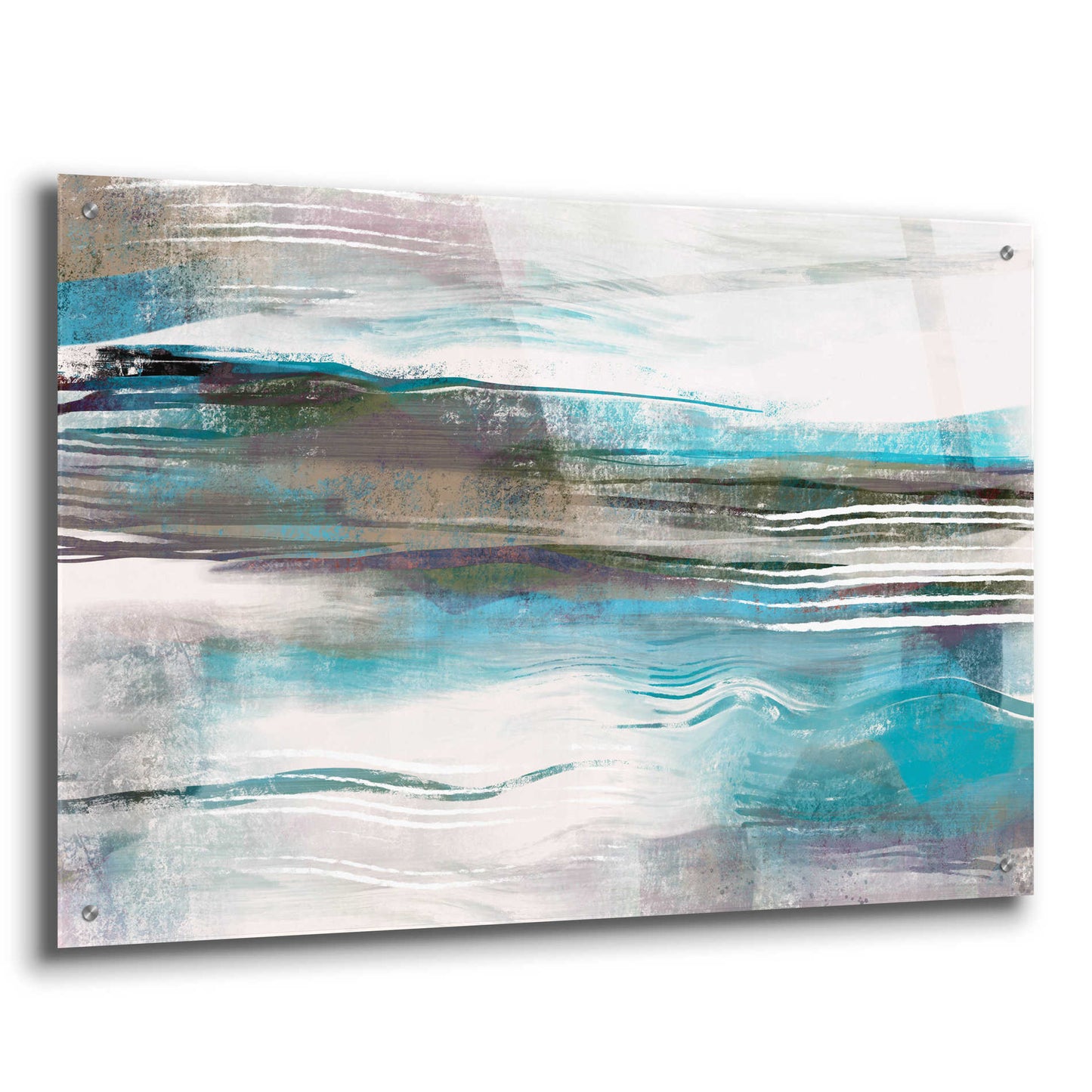 Epic Art 'Whispering Tide' by Delores Naskrent Acrylic Glass Wall Art,36x24