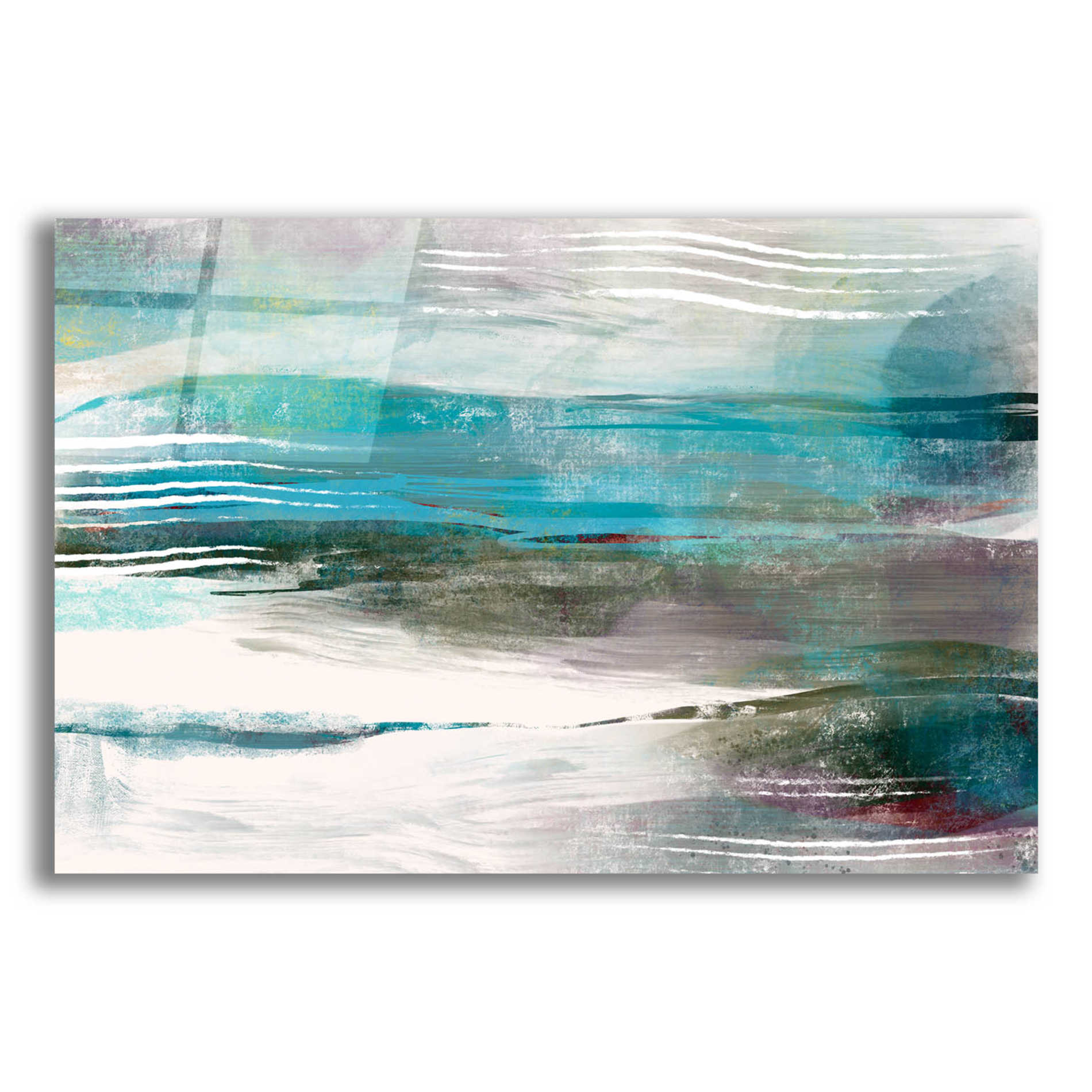 Epic Art 'Water Flow' by Delores Naskrent Acrylic Glass Wall Art,16x12