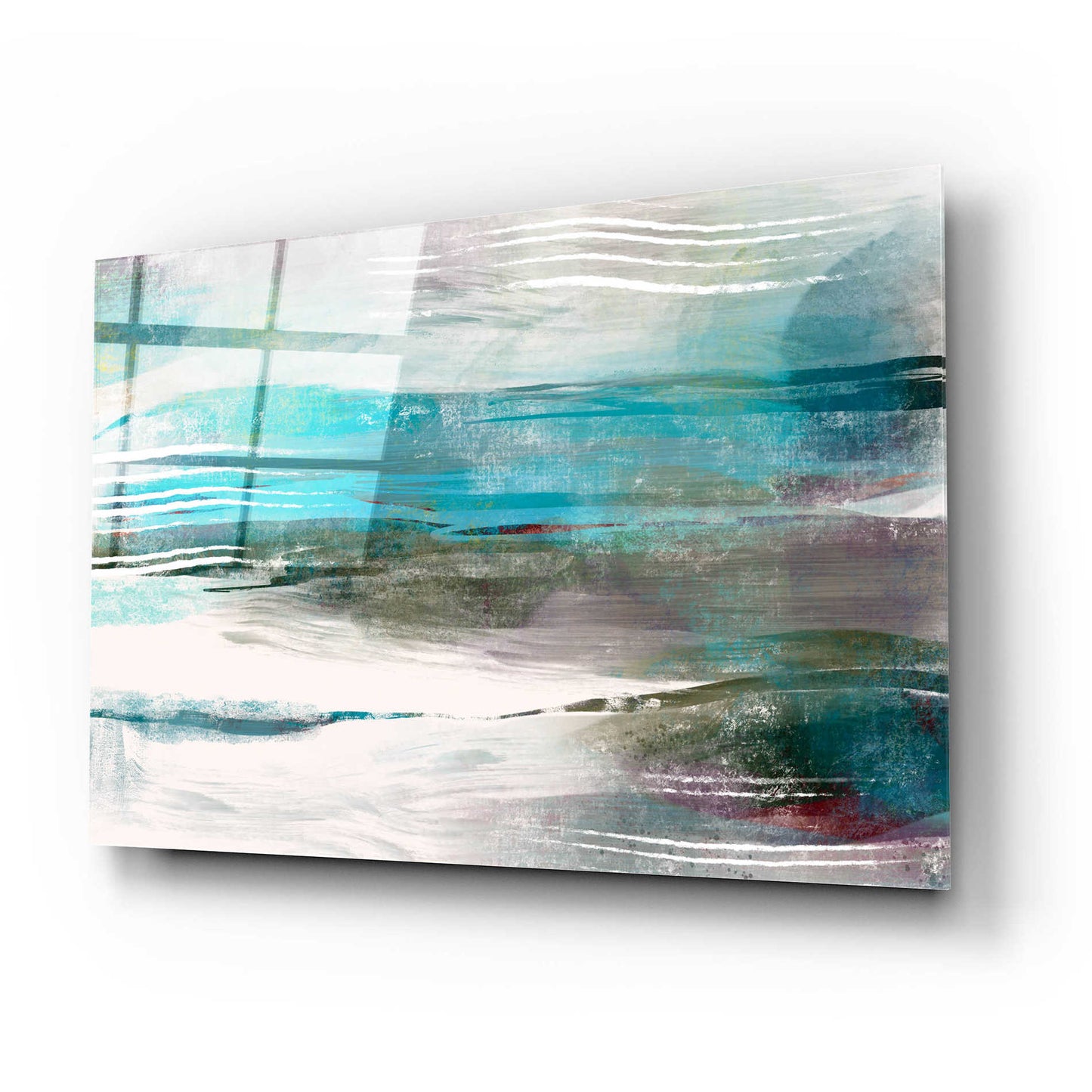 Epic Art 'Water Flow' by Delores Naskrent Acrylic Glass Wall Art,24x16