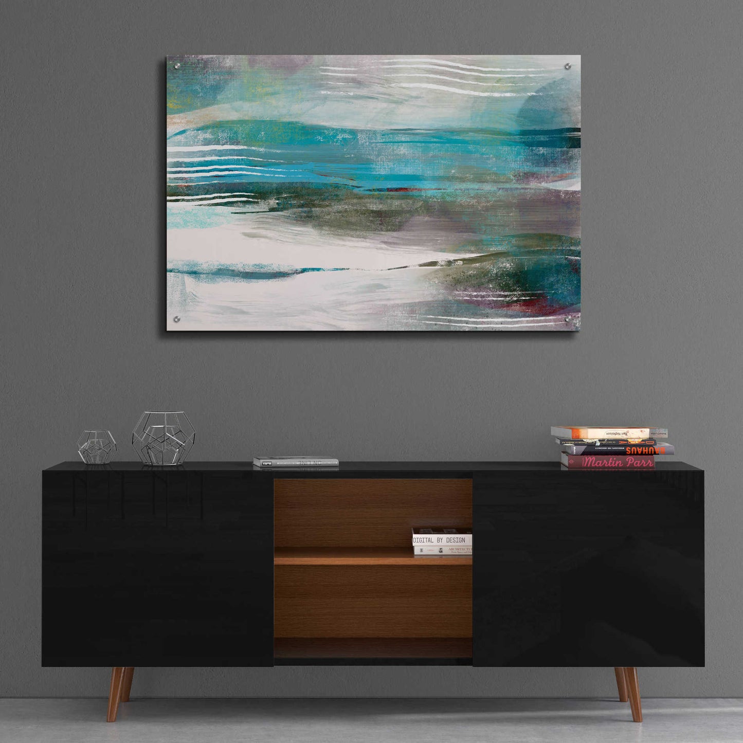 Epic Art 'Water Flow' by Delores Naskrent Acrylic Glass Wall Art,36x24