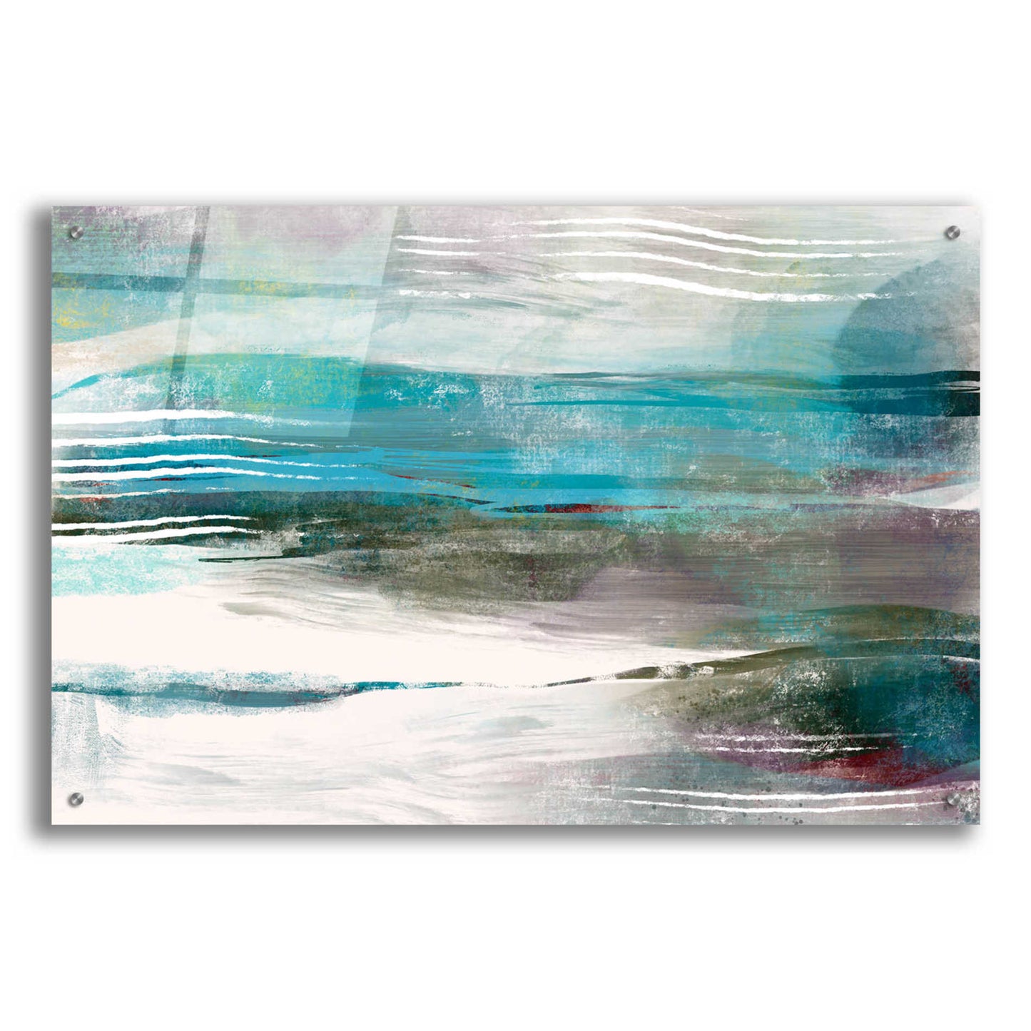 Epic Art 'Water Flow' by Delores Naskrent Acrylic Glass Wall Art,36x24