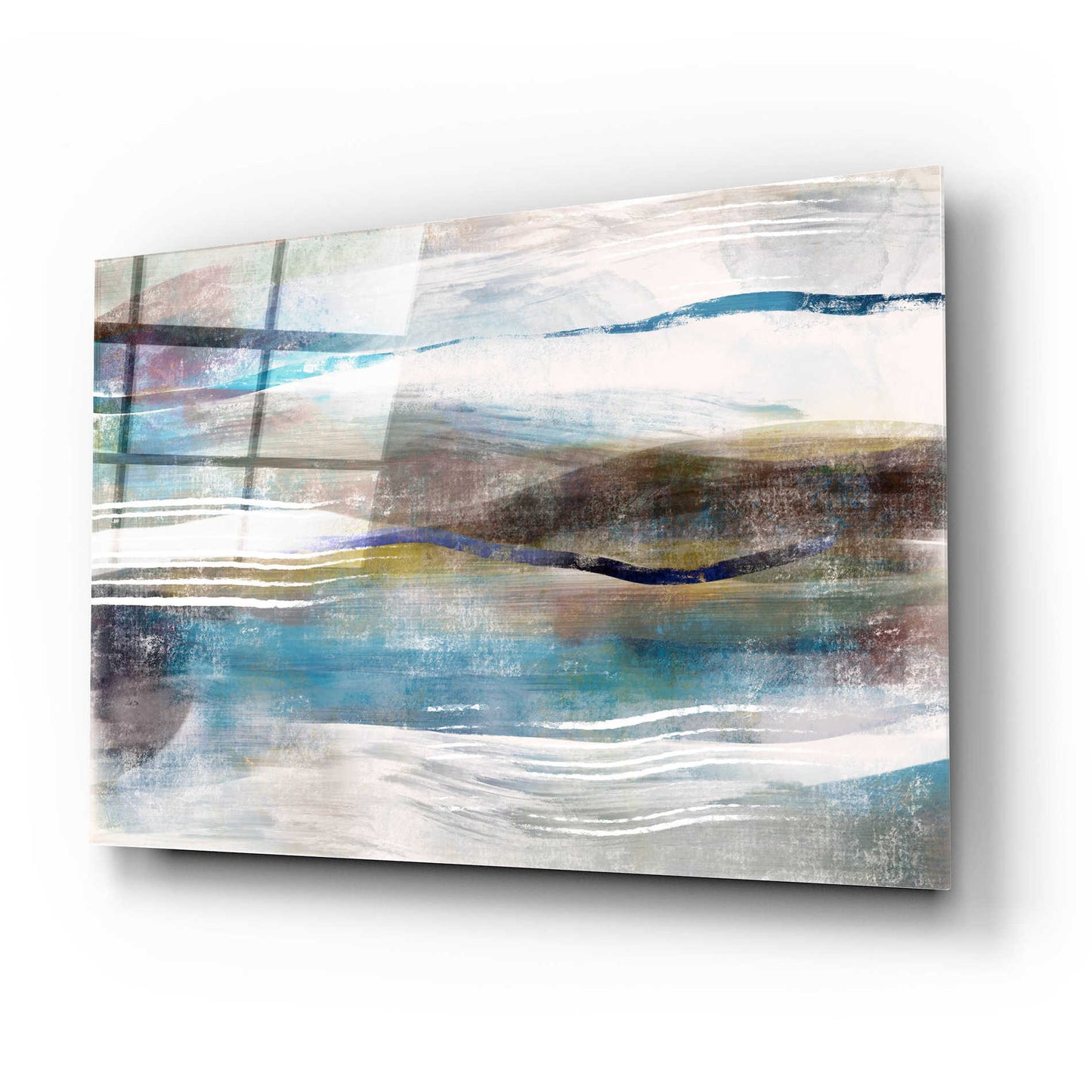 Epic Art 'Sea And Sand' by Delores Naskrent Acrylic Glass Wall Art,24x16