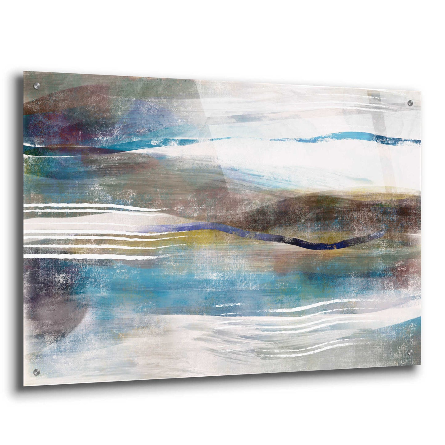 Epic Art 'Sea And Sand' by Delores Naskrent Acrylic Glass Wall Art,36x24