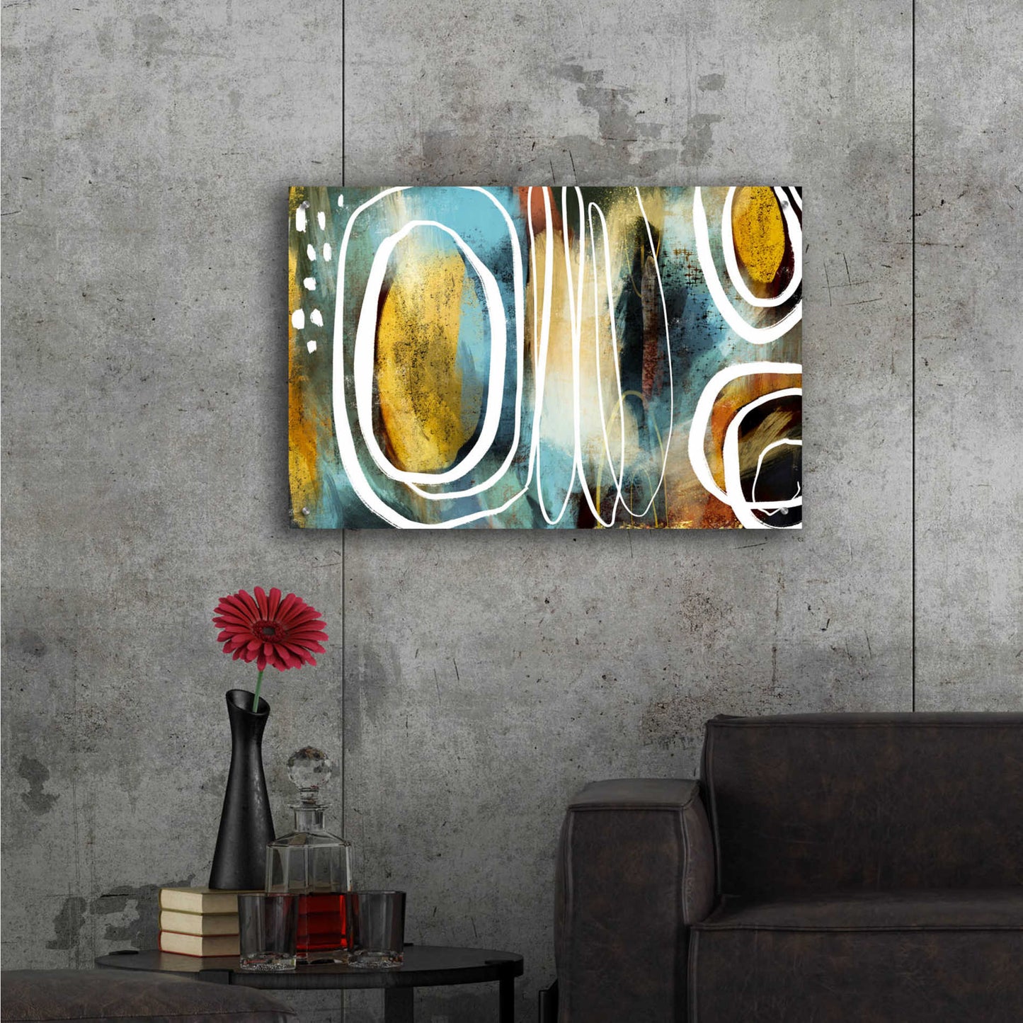 Epic Art 'Vintage Jewels' by Delores Naskrent Acrylic Glass Wall Art,36x24