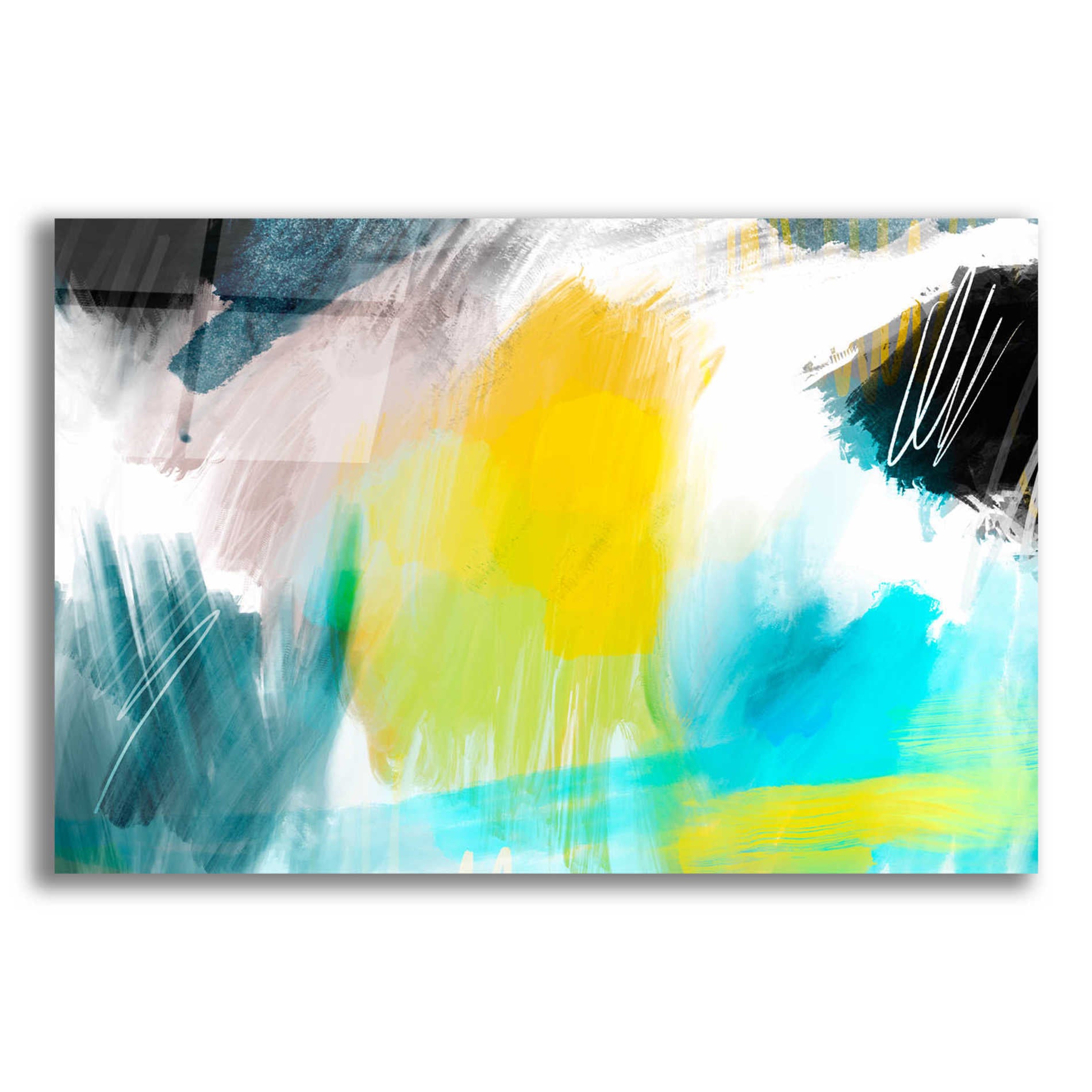 Epic Art 'Glowing Sky' by Delores Naskrent Acrylic Glass Wall Art,16x12