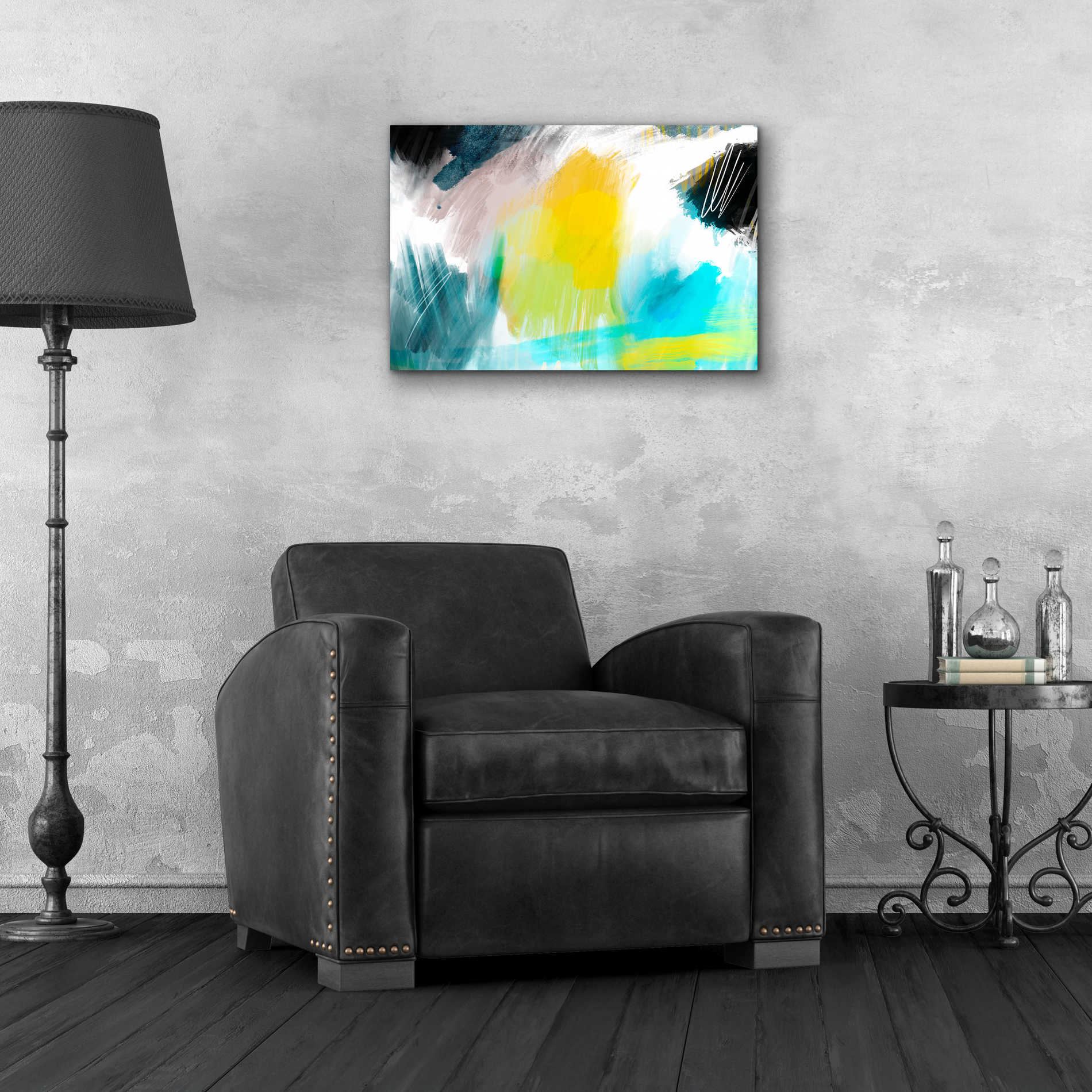 Epic Art 'Glowing Sky' by Delores Naskrent Acrylic Glass Wall Art,24x16