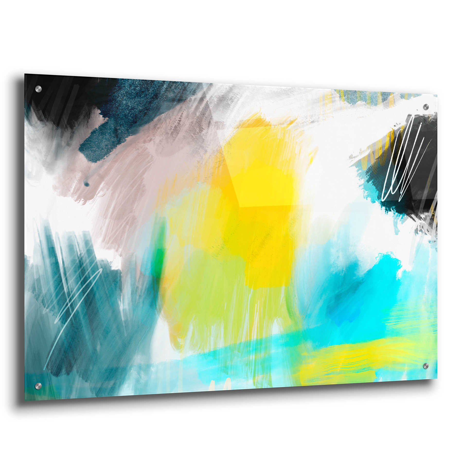 Epic Art 'Glowing Sky' by Delores Naskrent Acrylic Glass Wall Art,36x24