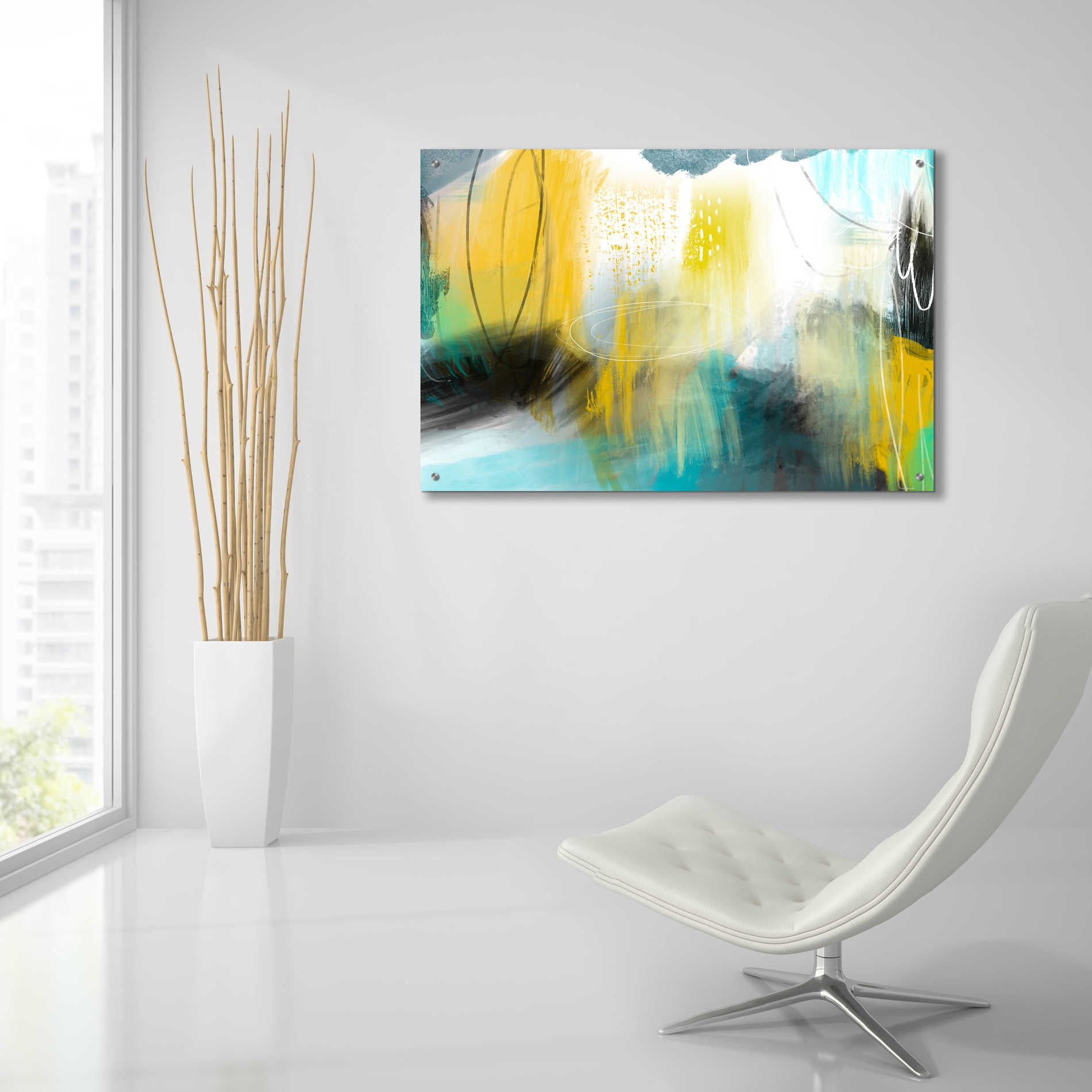 Epic Art 'Forecast Of Rain' by Delores Naskrent Acrylic Glass Wall Art,36x24