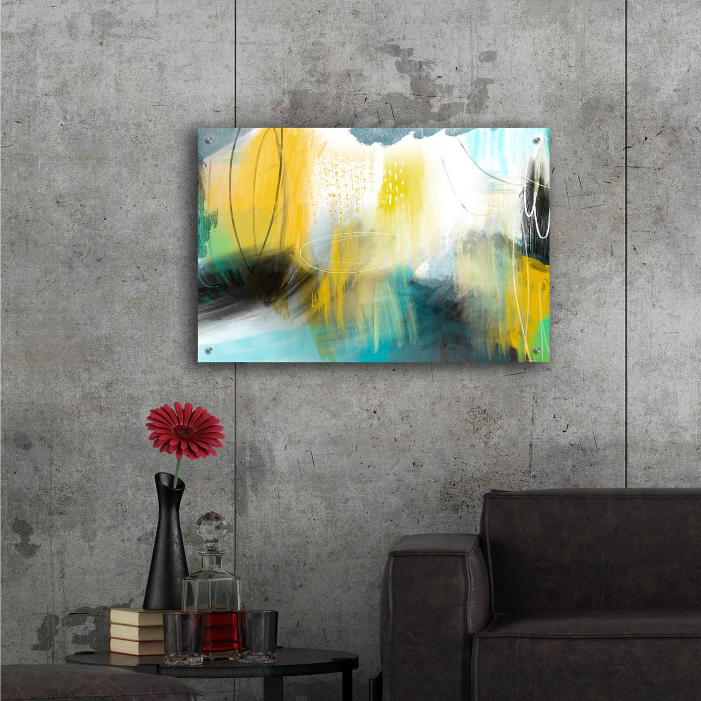 Epic Art 'Forecast Of Rain' by Delores Naskrent Acrylic Glass Wall Art,36x24