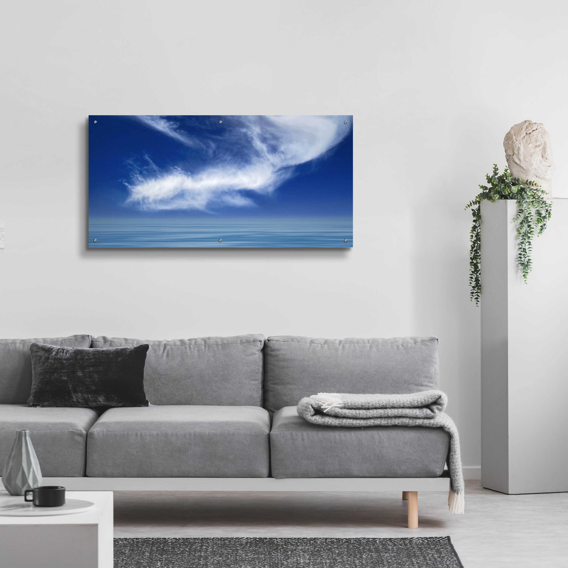 Epic Art  'Calm Seas'  by Don Schwartz, Acrylic Glass Wall Art,48x24