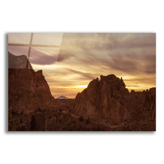 Epic Art  'Sunset On The Rocks'  by Don Schwartz, Acrylic Glass Wall Art