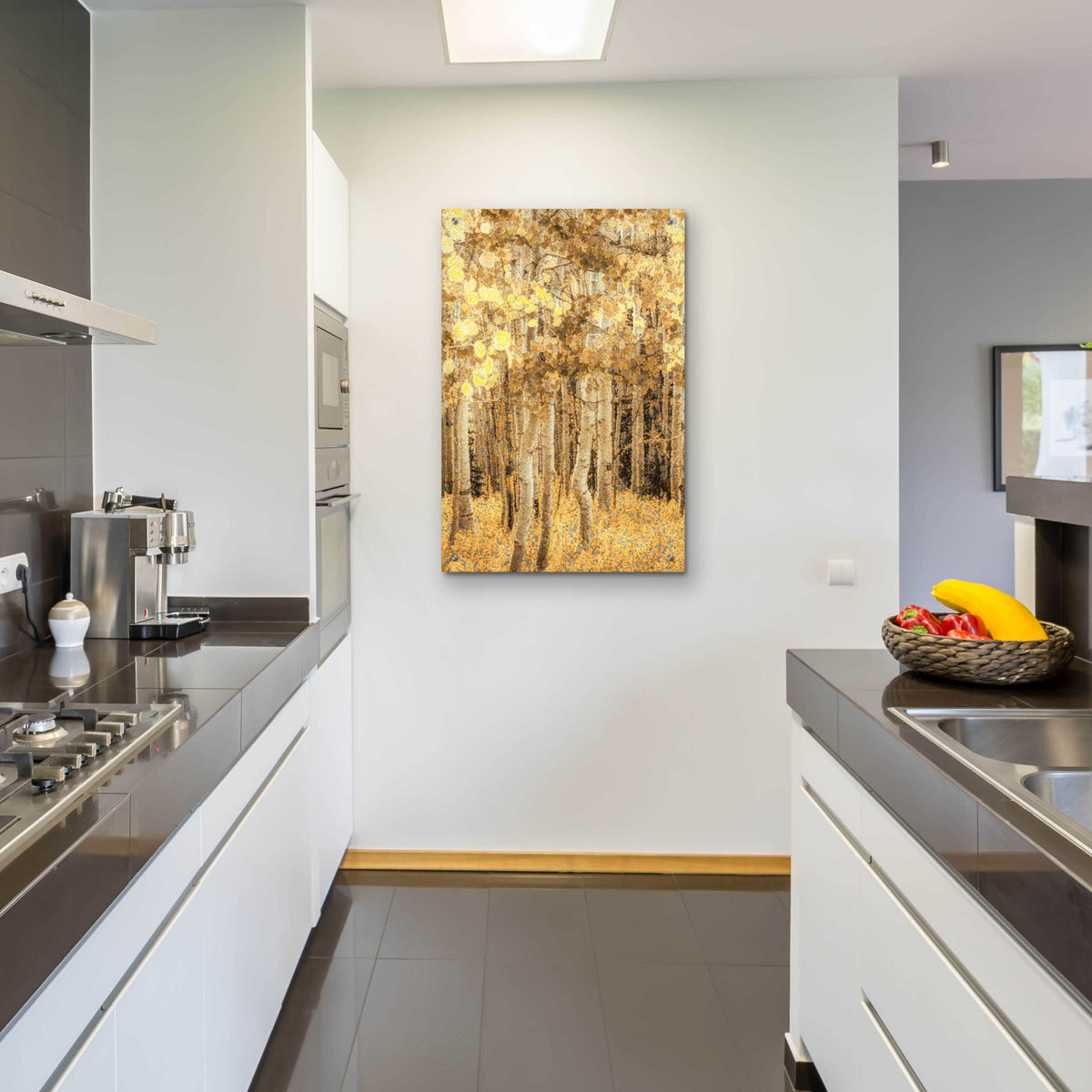 Epic Art  'Aspens In Late Autumn'  by Don Schwartz, Acrylic Glass Wall Art,24x36