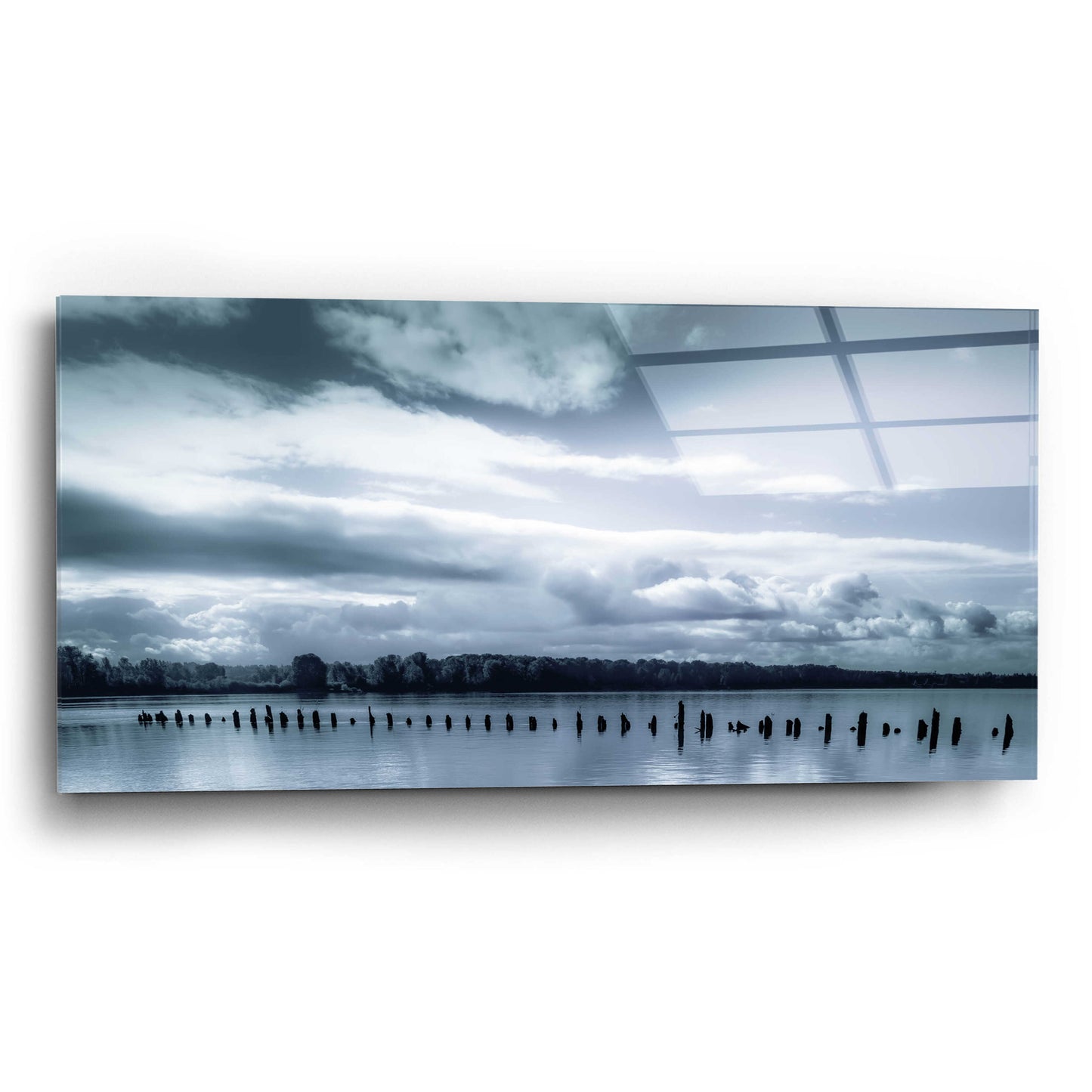 Epic Art  'Peaceful Morning On The River'  by Don Schwartz, Acrylic Glass Wall Art,24x12