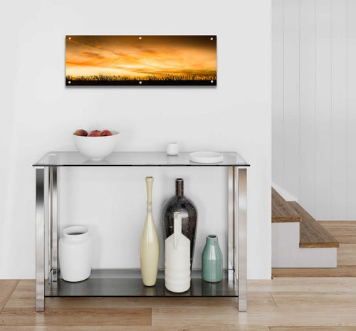 Epic Art  'Pastoral Sunrise'  by Don Schwartz, Acrylic Glass Wall Art,36x12