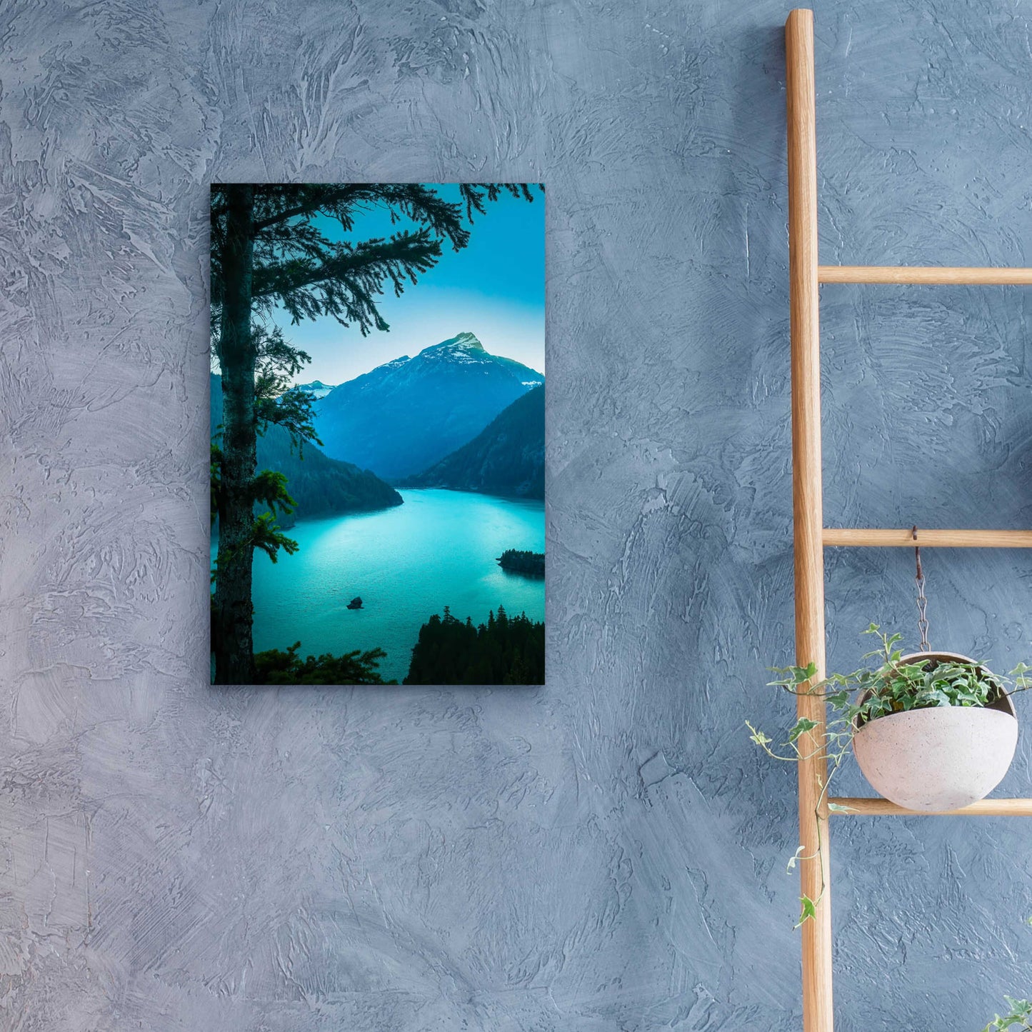 Epic Art  'Above The Lake'  by Don Schwartz, Acrylic Glass Wall Art,16x24