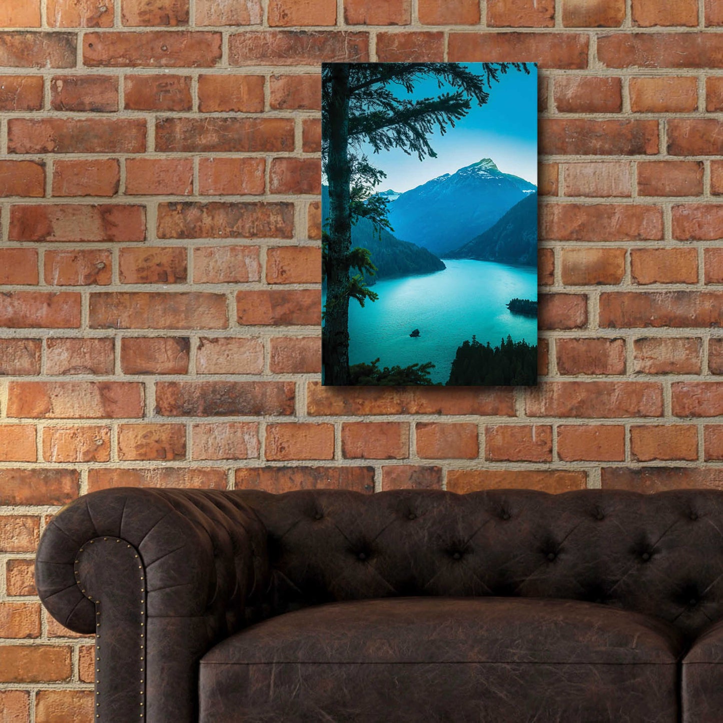 Epic Art  'Above The Lake'  by Don Schwartz, Acrylic Glass Wall Art,16x24