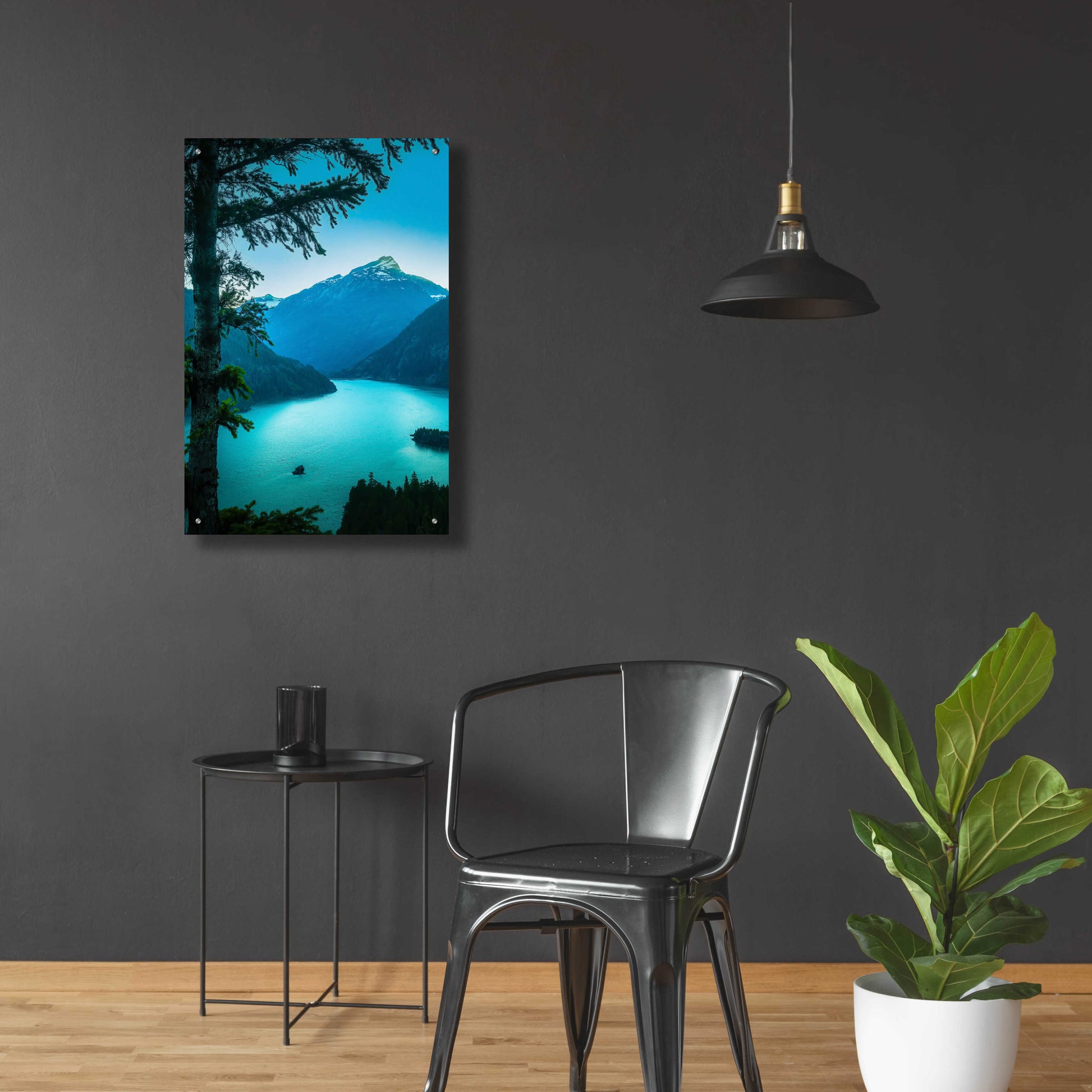 Epic Art  'Above The Lake'  by Don Schwartz, Acrylic Glass Wall Art,24x36