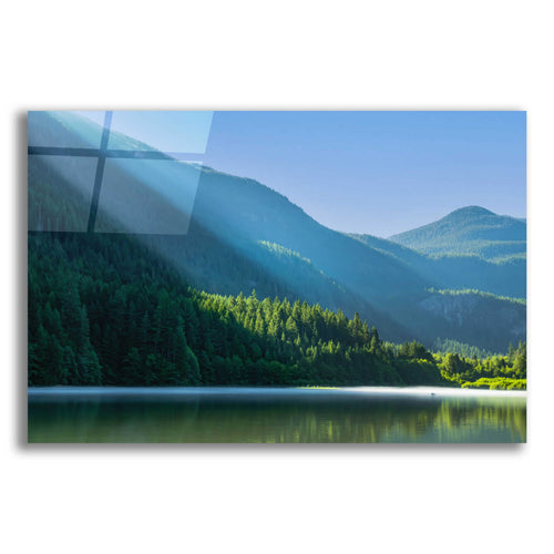 Epic Art  'Morning Rays Streak Across The Mountainside'  by Don Schwartz, Acrylic Glass Wall Art