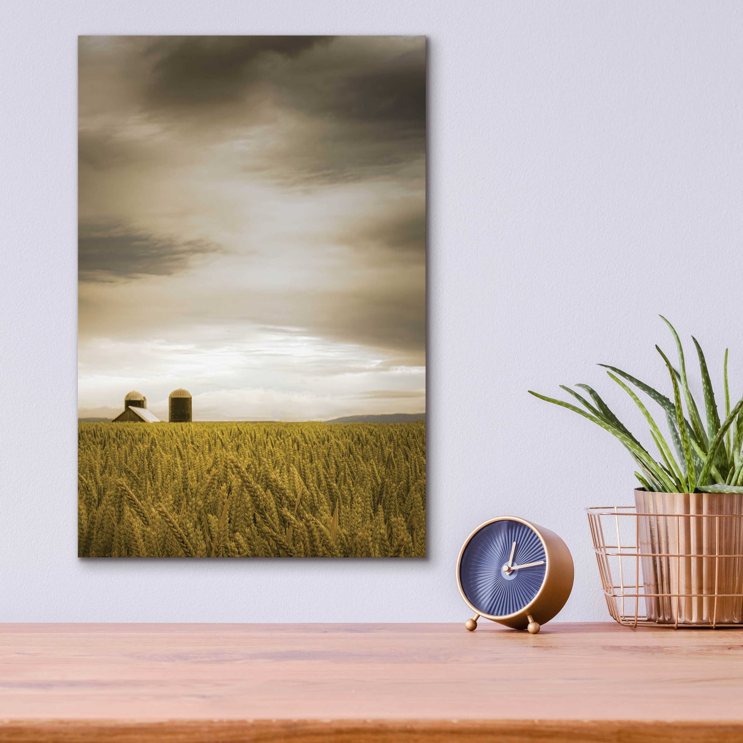 Epic Art  'Across The Wheat Field'  by Don Schwartz, Acrylic Glass Wall Art,12x16