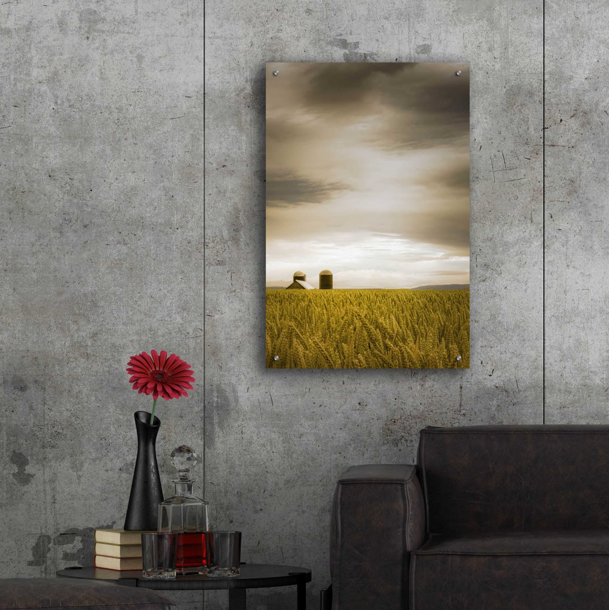 Epic Art  'Across The Wheat Field'  by Don Schwartz, Acrylic Glass Wall Art,24x36