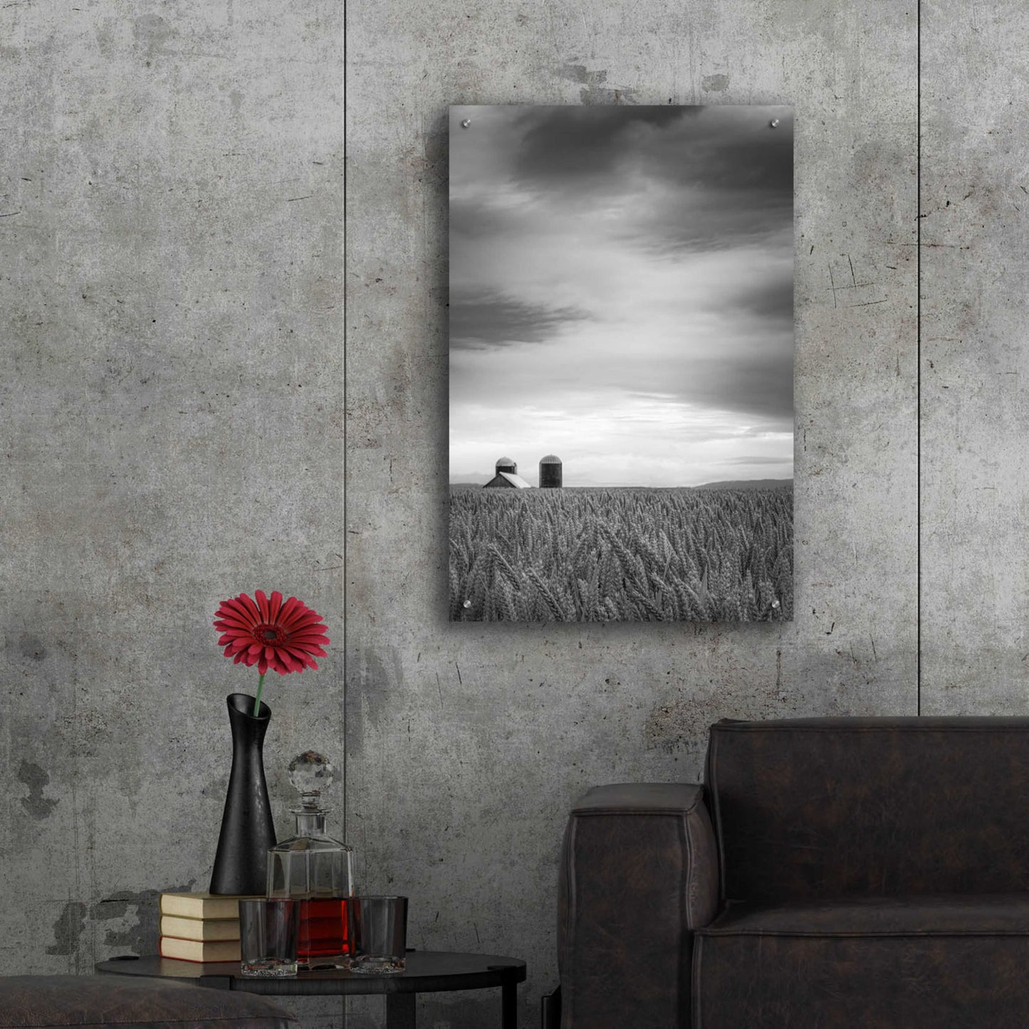 Epic Art  'Across The Wheat Field Ii'  by Don Schwartz, Acrylic Glass Wall Art,24x36