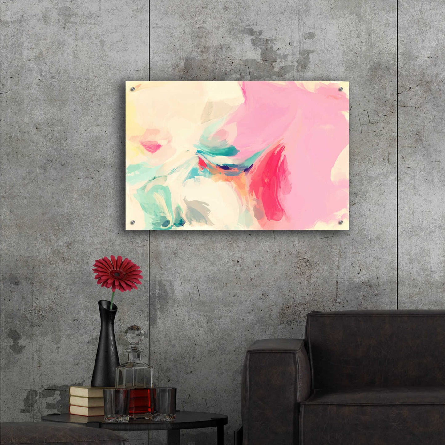 Epic Art 'Abstract Colorful Flows 9' by Irena Orlov Acrylic Glass Wall Art,36x24