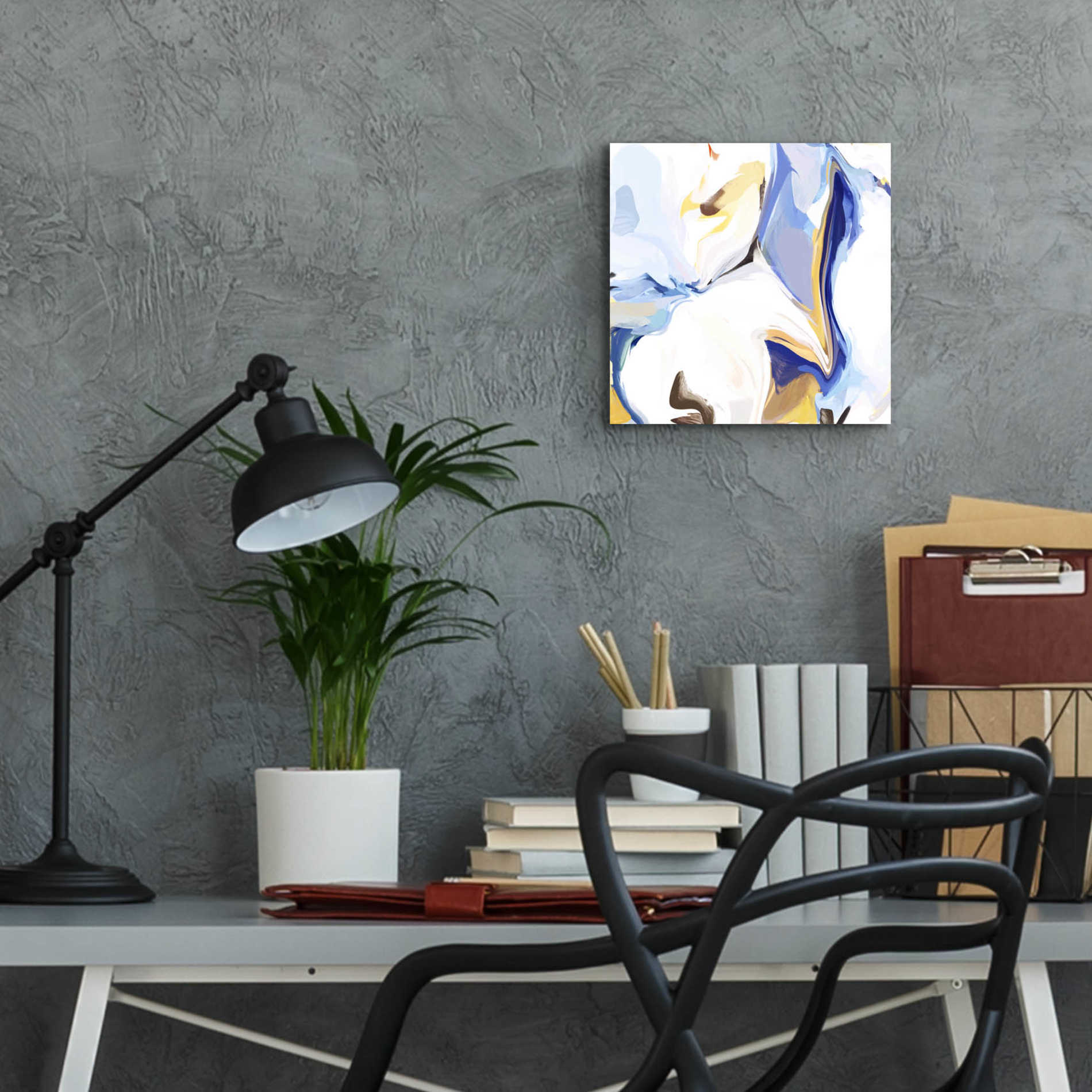 Epic Art 'Abstract Colorful Flows 14' by Irena Orlov Acrylic Glass Wall Art,12x12