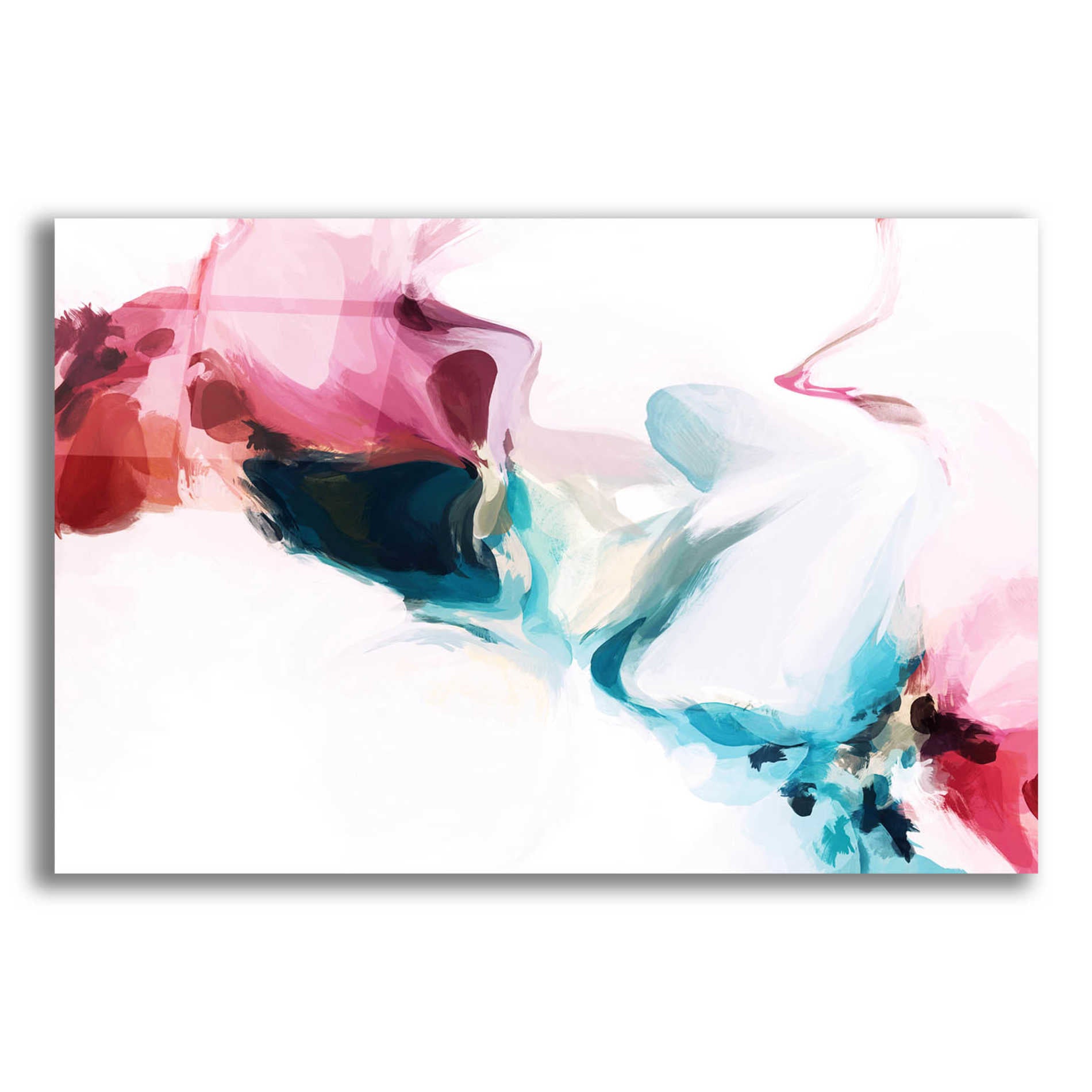 Epic Art 'Abstract Colorful Flows 18' by Irena Orlov Acrylic Glass Wall Art,24x16