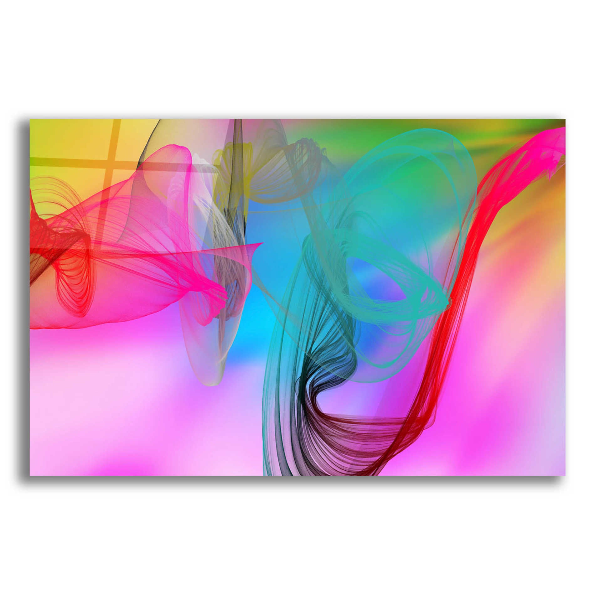 Epic Art 'Color In The Lines 8' by Irena Orlov Acrylic Glass Wall Art,24x16