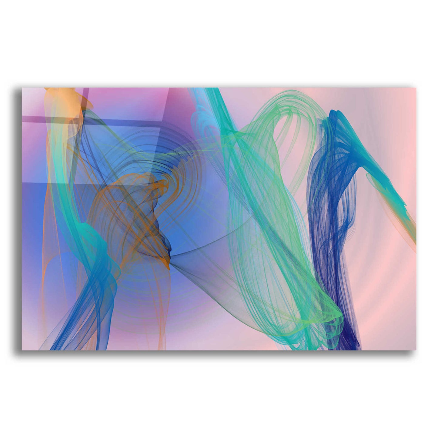 Epic Art 'Color In The Lines 9' by Irena Orlov Acrylic Glass Wall Art,24x16