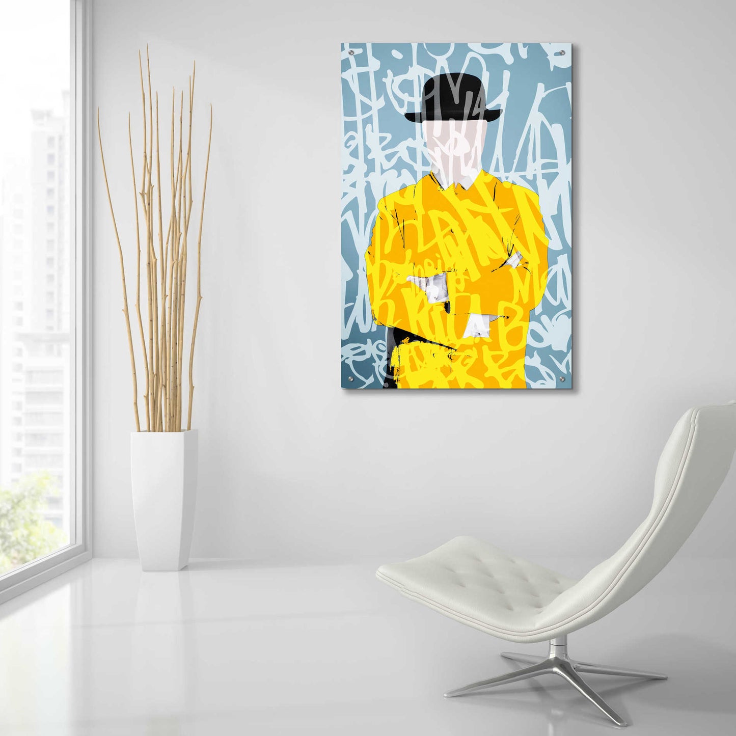 Epic Art 'Graffiti Man 9' by Irena Orlov Acrylic Glass Wall Art,24x36