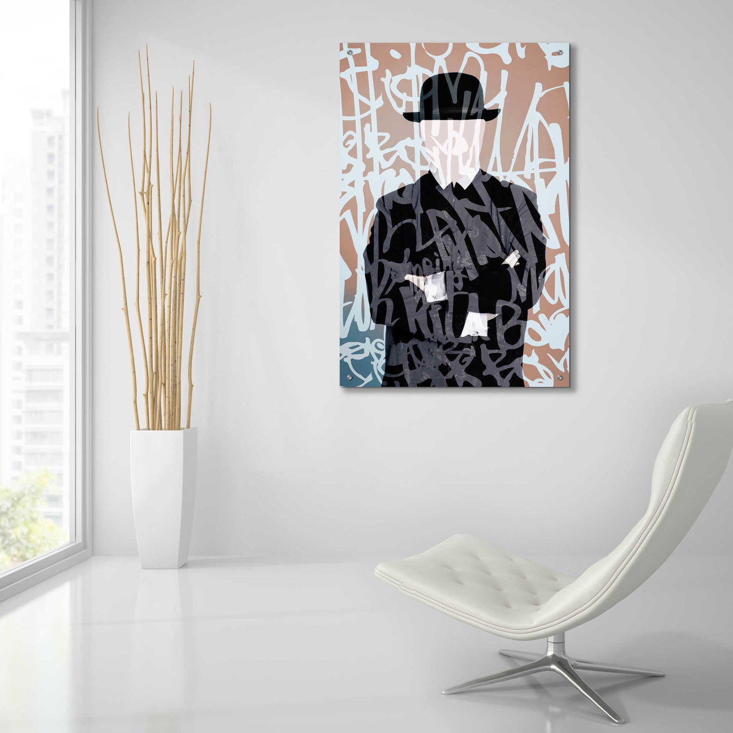 Epic Art 'Graffiti Man 7' by Irena Orlov Acrylic Glass Wall Art,24x36