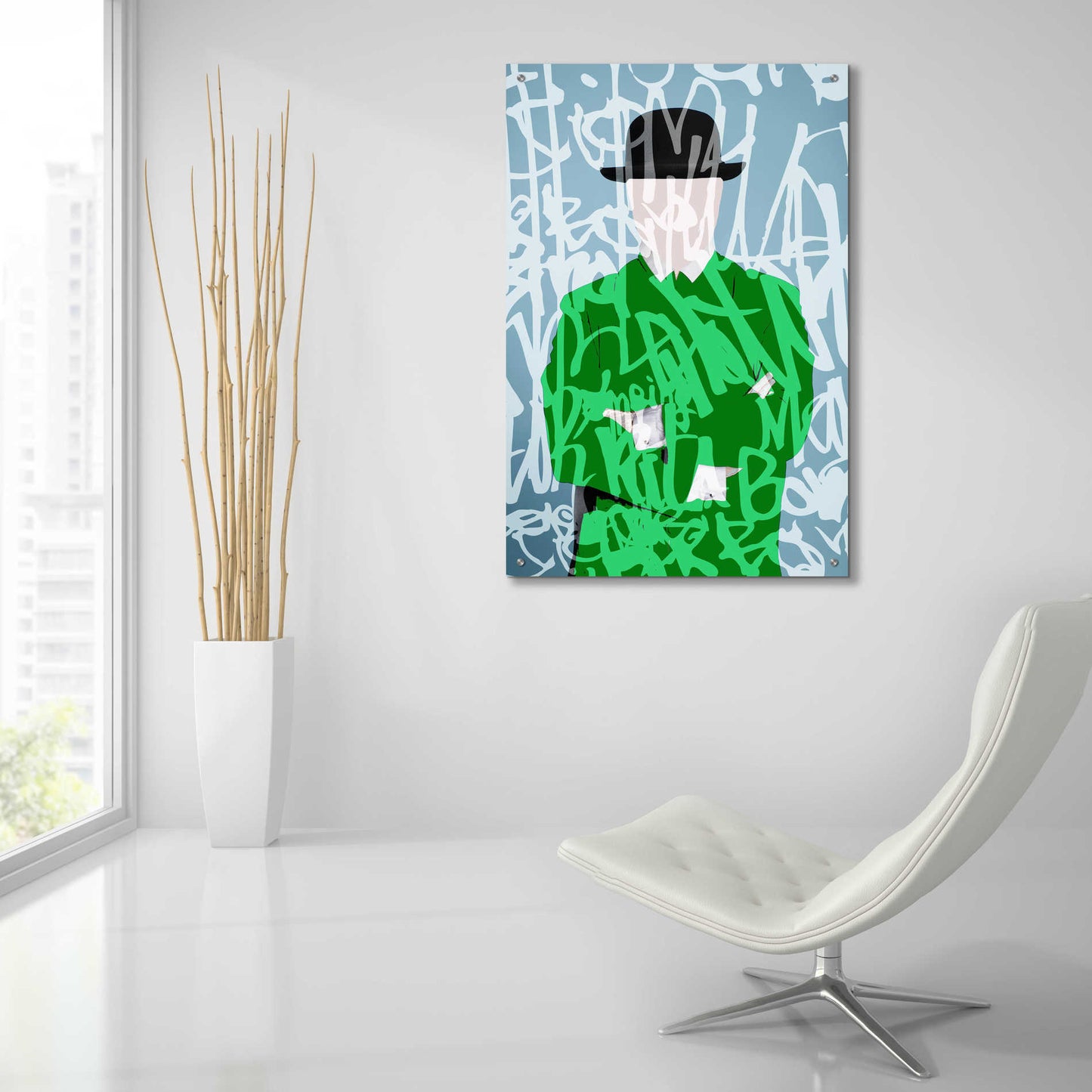 Epic Art 'Graffiti Man 2' by Irena Orlov Acrylic Glass Wall Art,24x36