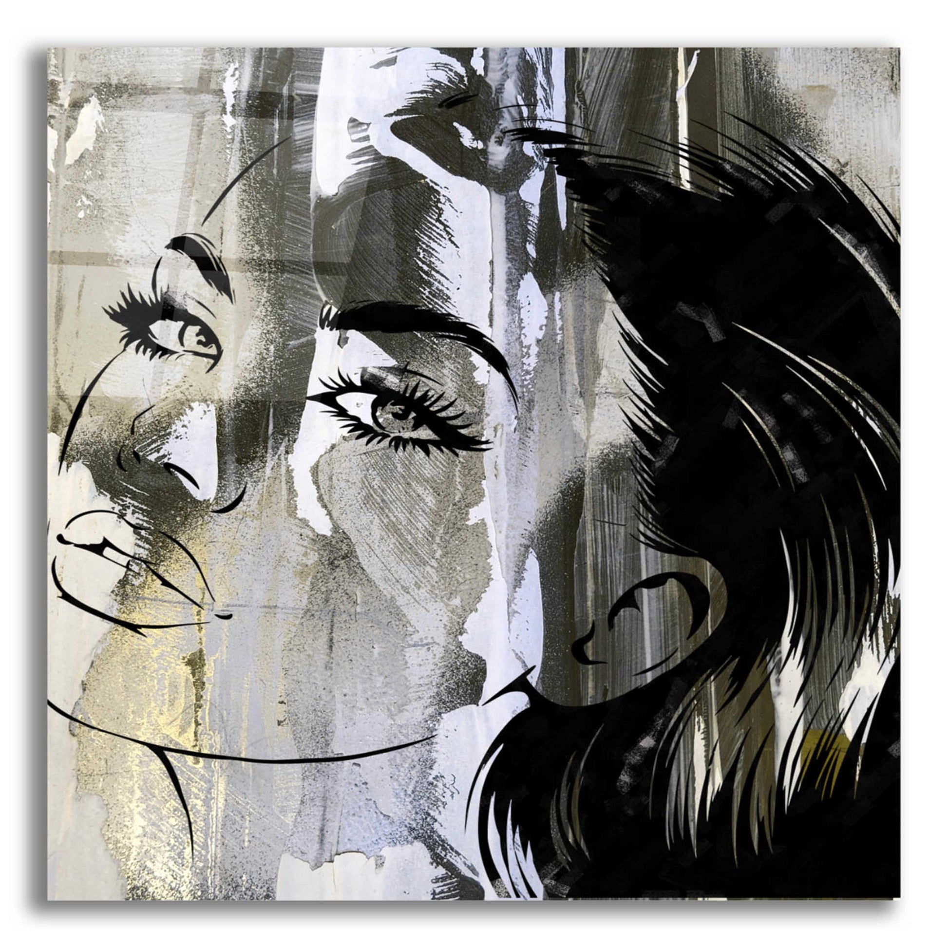 Epic Art 'Face In The Wall 2' by Karen Smith Acrylic Glass Wall Art
