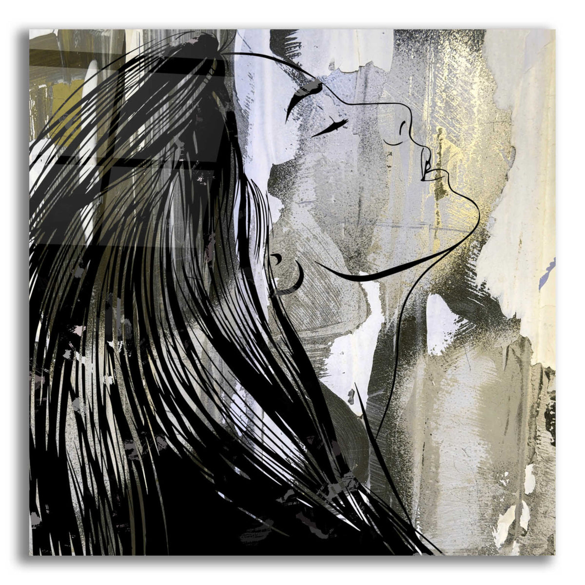 Epic Art 'Face In The Wall 1' by Karen Smith Acrylic Glass Wall Art