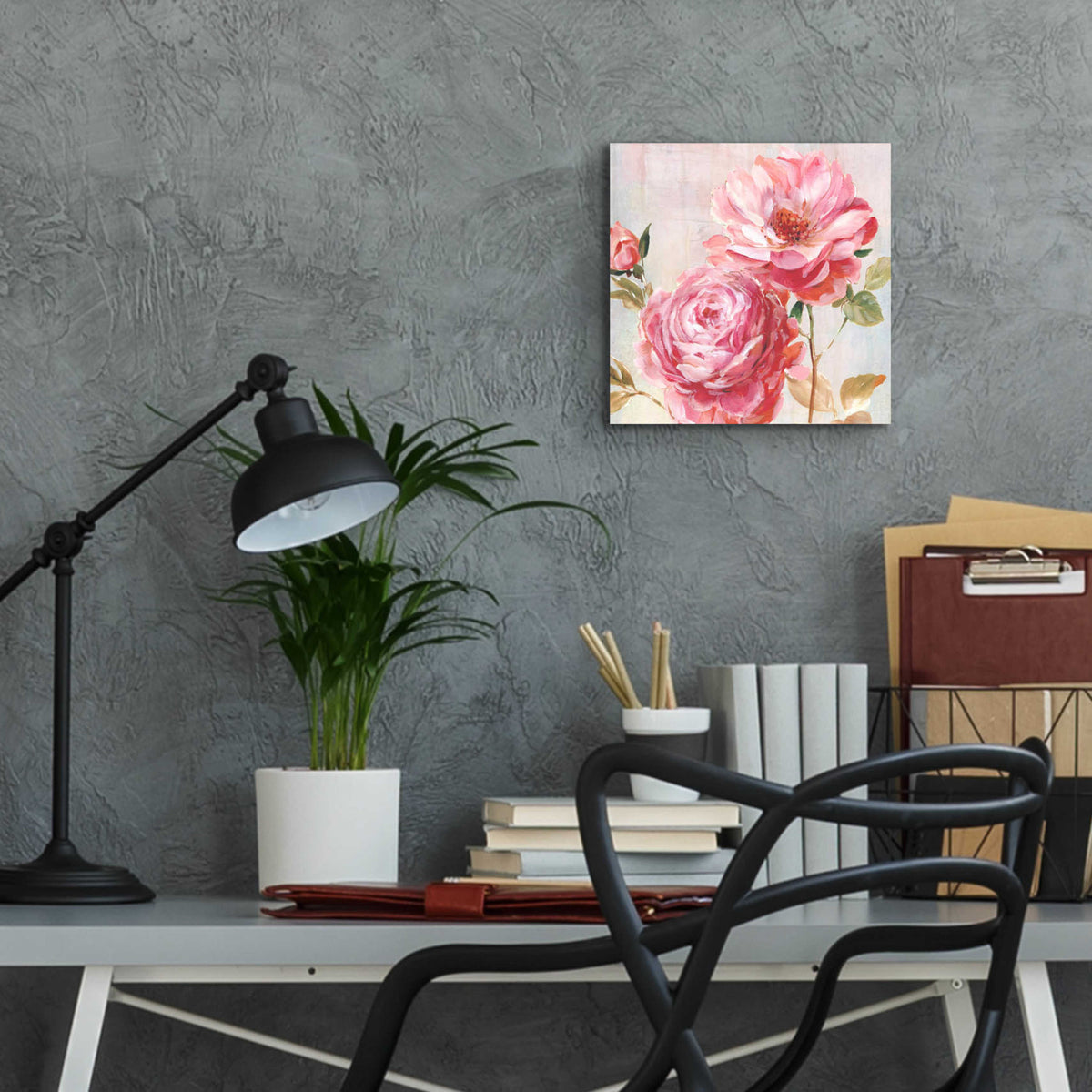 Epic Art 'Petal Paint 2' by Karen Smith Acrylic Glass Wall Art,12x12