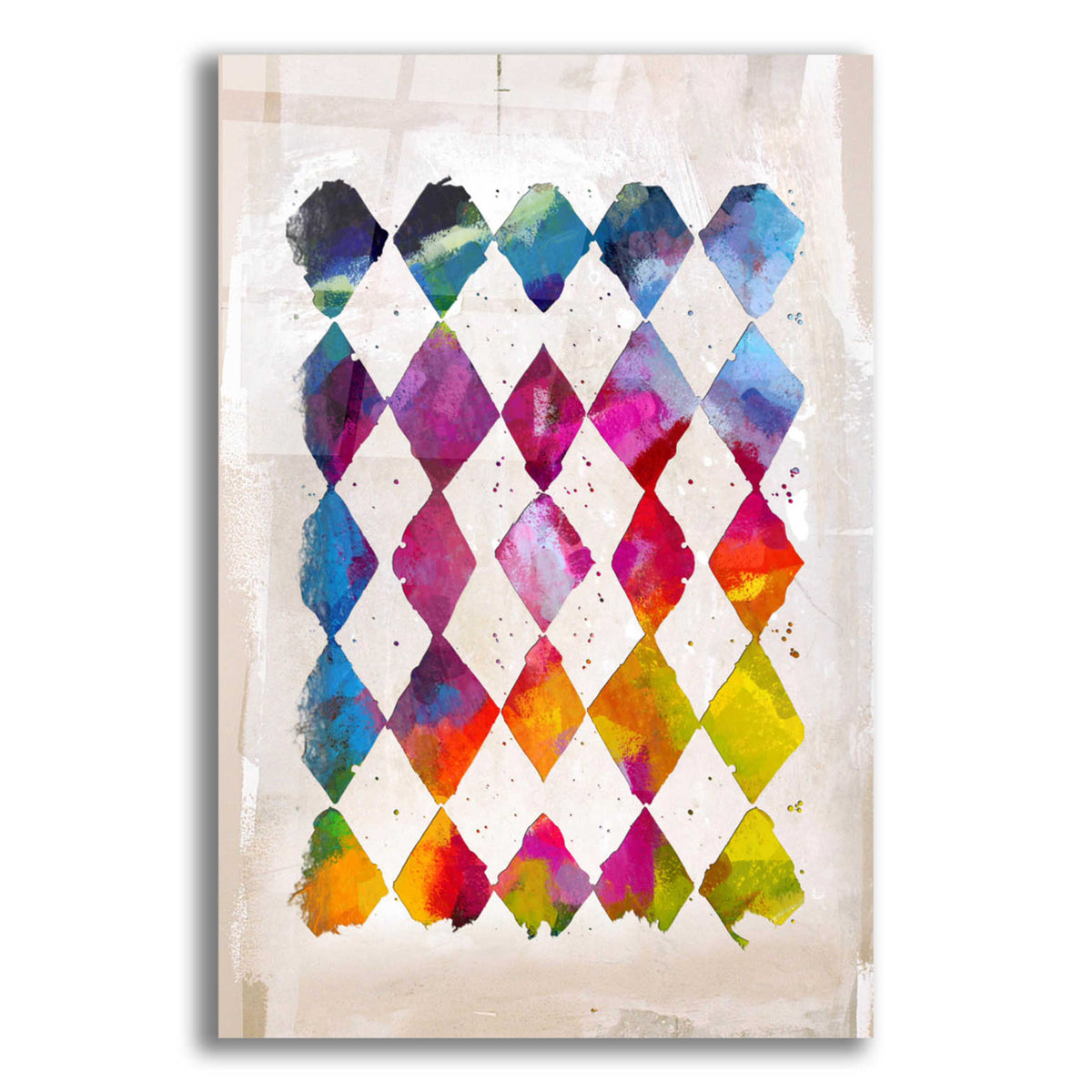 Epic Art 'Diamond Palette 2' by Karen Smith Acrylic Glass Wall Art