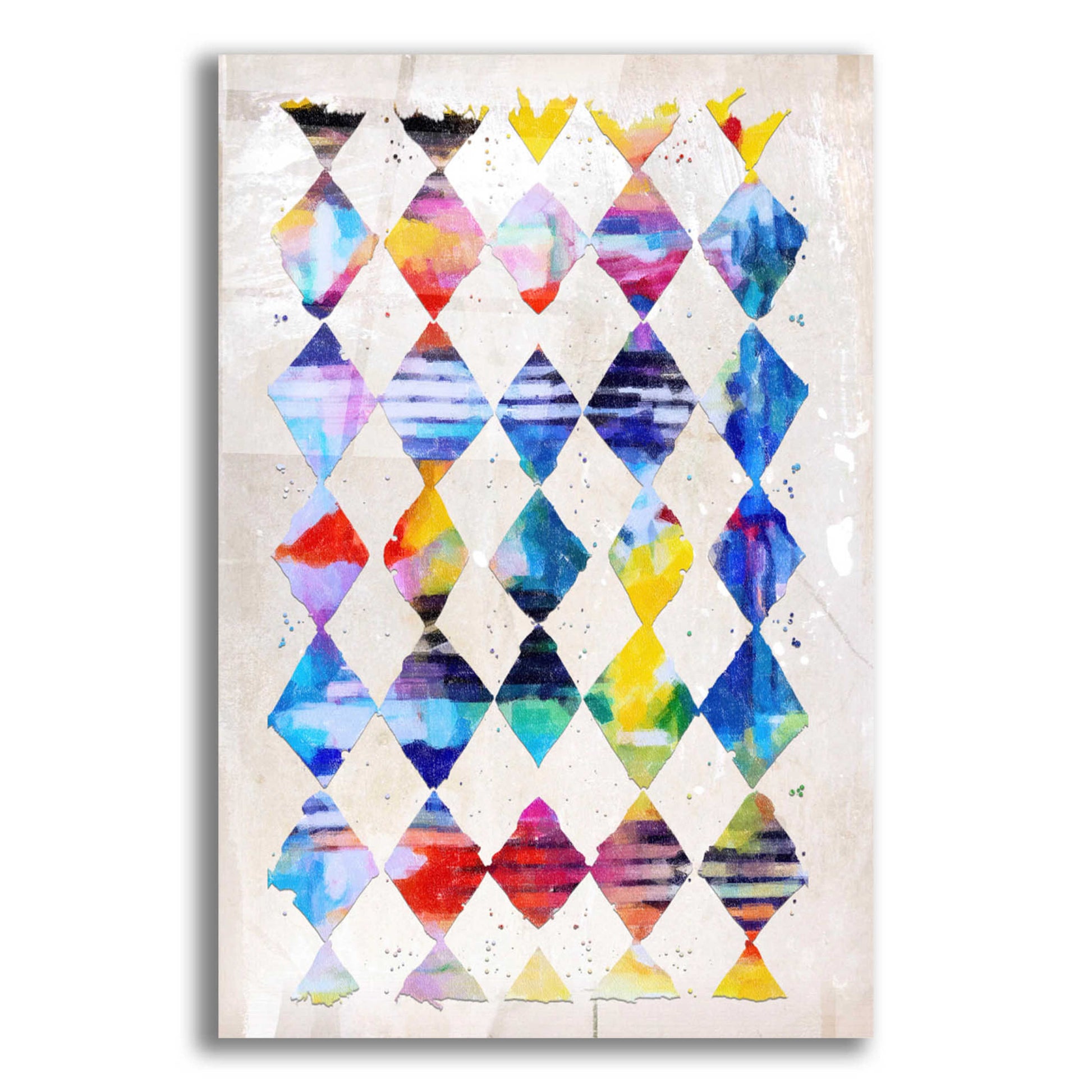 Epic Art 'Diamond Palette 1' by Karen Smith Acrylic Glass Wall Art