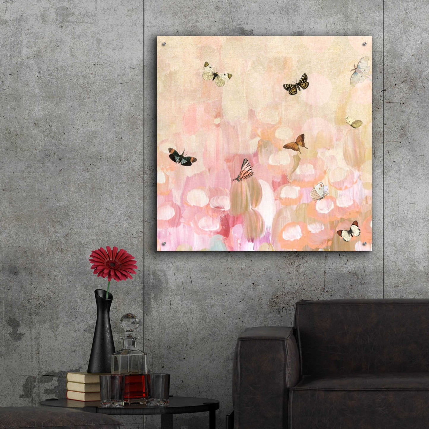 Epic Art 'Butterfly by 8' by Karen Smith Acrylic Glass Wall Art,36x36