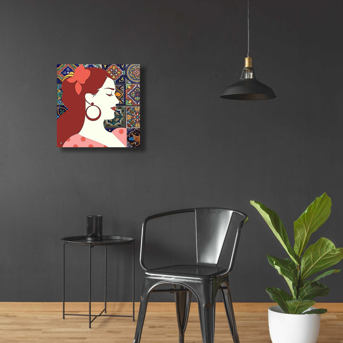 Epic Art 'Senorita 2' by Karen Smith Acrylic Glass Wall Art,24x24