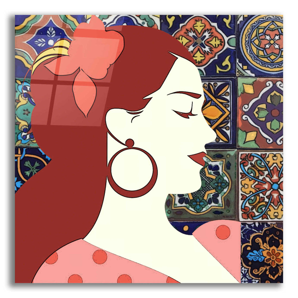 Epic Art 'Senorita 2' by Karen Smith Acrylic Glass Wall Art