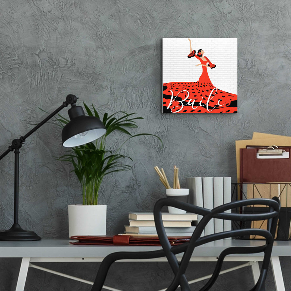 Epic Art 'Baile' by Karen Smith Acrylic Glass Wall Art,12x12