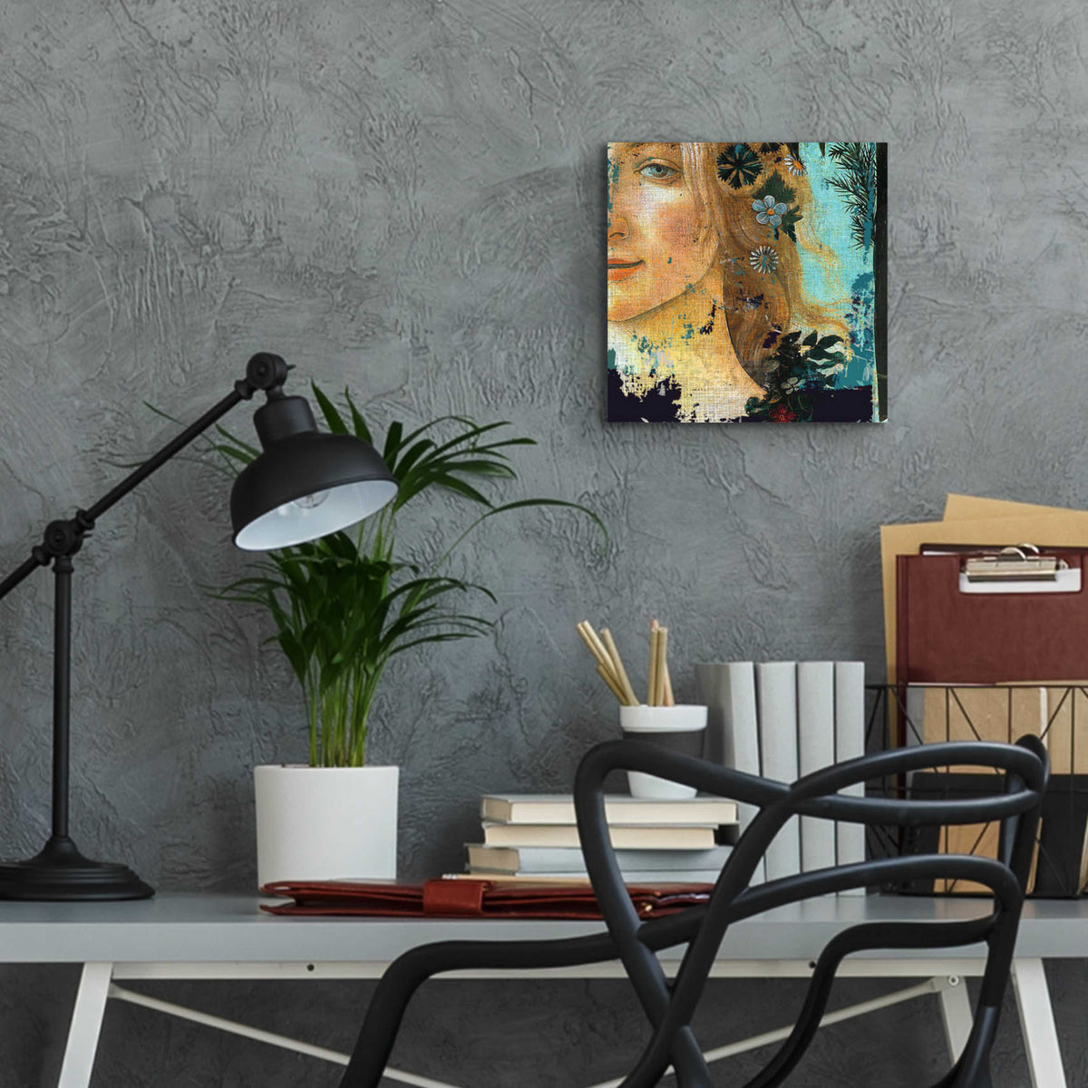 Epic Art 'Flower Lady' by Karen Smith Acrylic Glass Wall Art,12x12