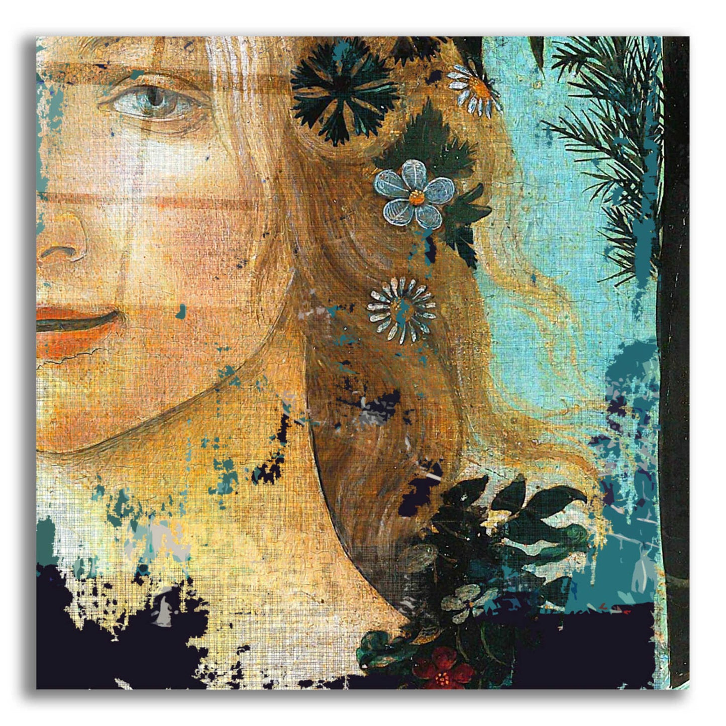 Epic Art 'Flower Lady' by Karen Smith Acrylic Glass Wall Art