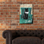 Epic Art 'I Sits' by Karen Smith Acrylic Glass Wall Art,16x24