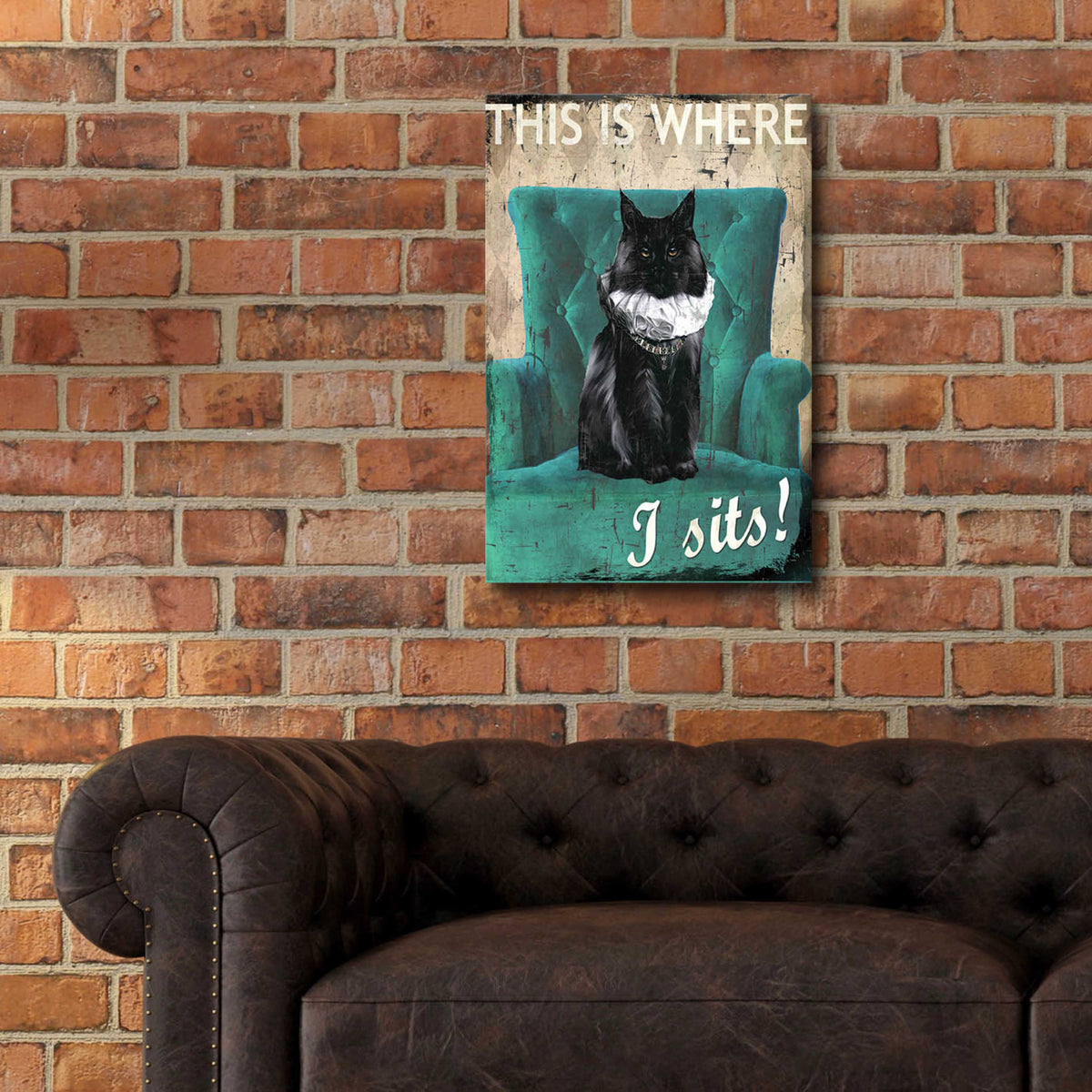 Epic Art 'I Sits' by Karen Smith Acrylic Glass Wall Art,16x24