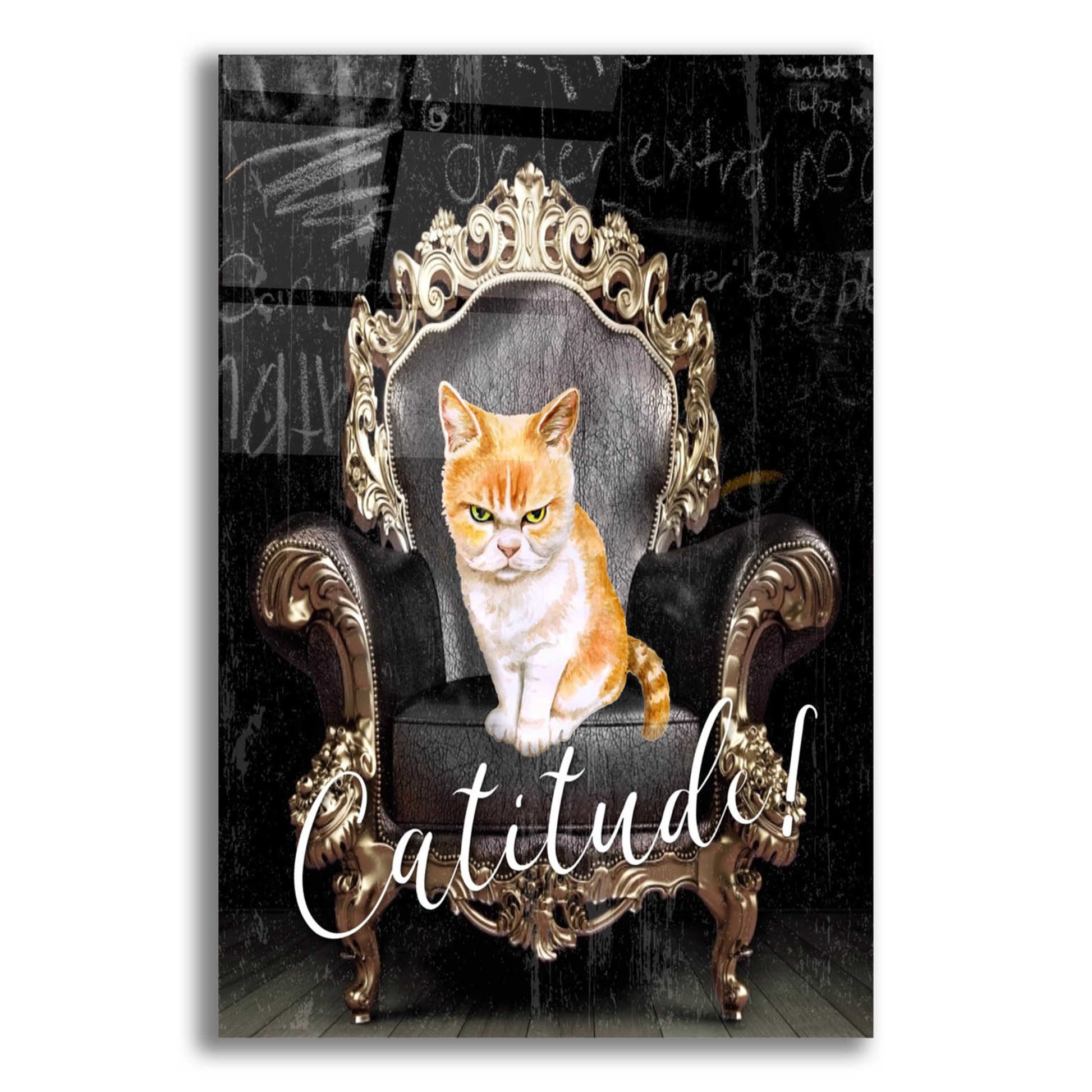 Epic Art 'Catitude' by Karen Smith Acrylic Glass Wall Art