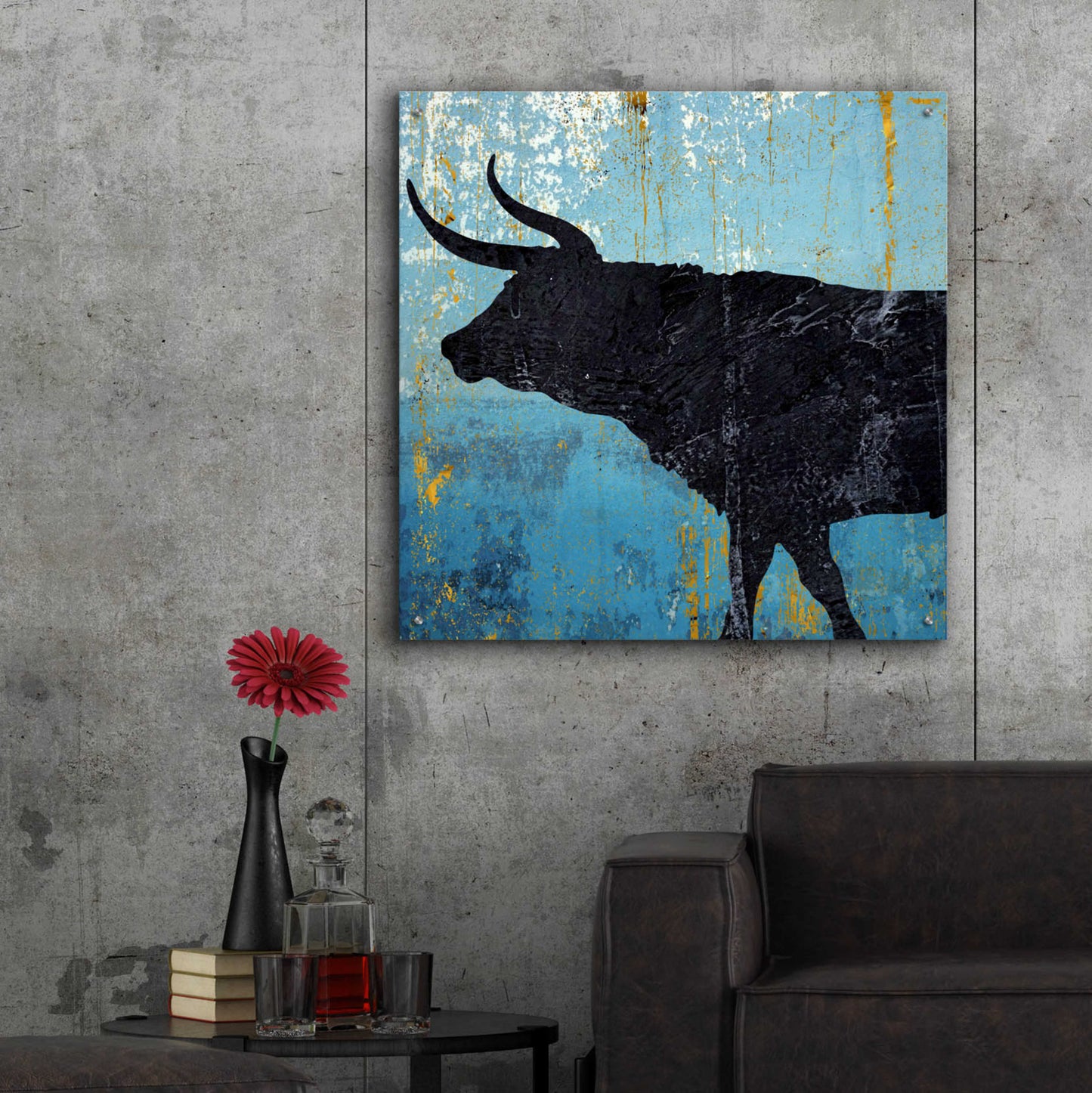 Epic Art 'Bulldom 1' by Karen Smith Acrylic Glass Wall Art,36x36